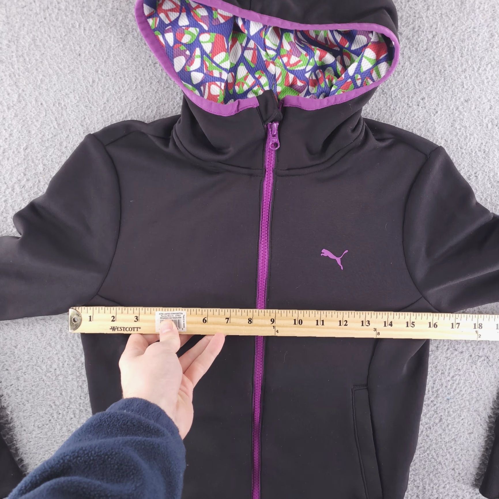 Puma Puma Hoodie Womens XS Black Full Zip Running Performance Activewear Womens XS Black Full Zip Puma Hoodie Size XS / US 0-2 / IT 36-38 - 6 Thumbnail
