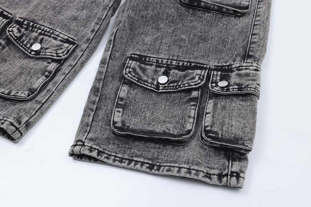 Japanese Brand × Vintage Washed Distressed Multi pocket Jeans Size US 31 - 5 Thumbnail