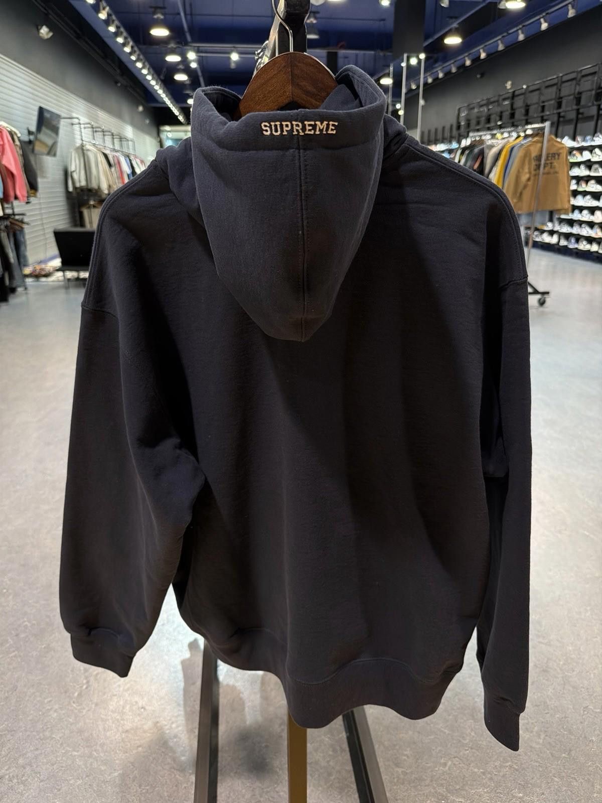 Supreme Supreme S Logo Zip Up Hooded Sweatshirt Navy Blue Size (L) Size US L / EU 52-54 / 3 - 6 Thumbnail