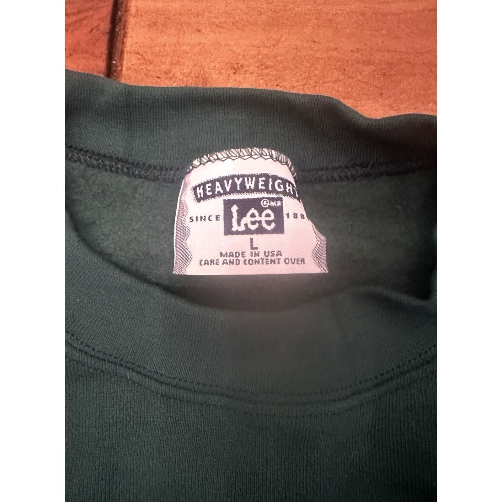 Lee VINTAGE Lee Sport Sweatshirt Mens XL Crewneck Green 90s Size US XL / EU 56 / 4 - 3 Thumbnail