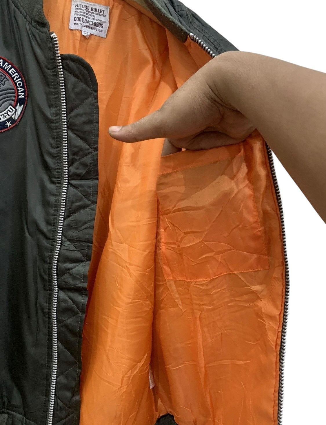 Beauty Beast × Le Grande Bleu (L.G.B.) 🔥Vintage Future Bullet JESUS US AIR FORCE bombers jacket Size US M / EU 48-50 / 2 - 7 Thumbnail