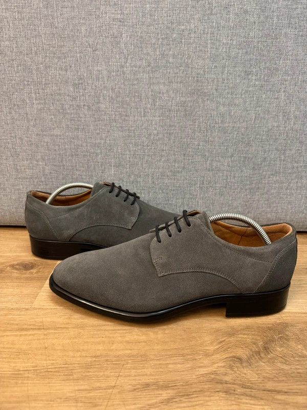 Ecco ECCO Citytray Derby Suede Grey Lace Ups 42 like new Size US 9 / EU 42 - 2 Thumbnail
