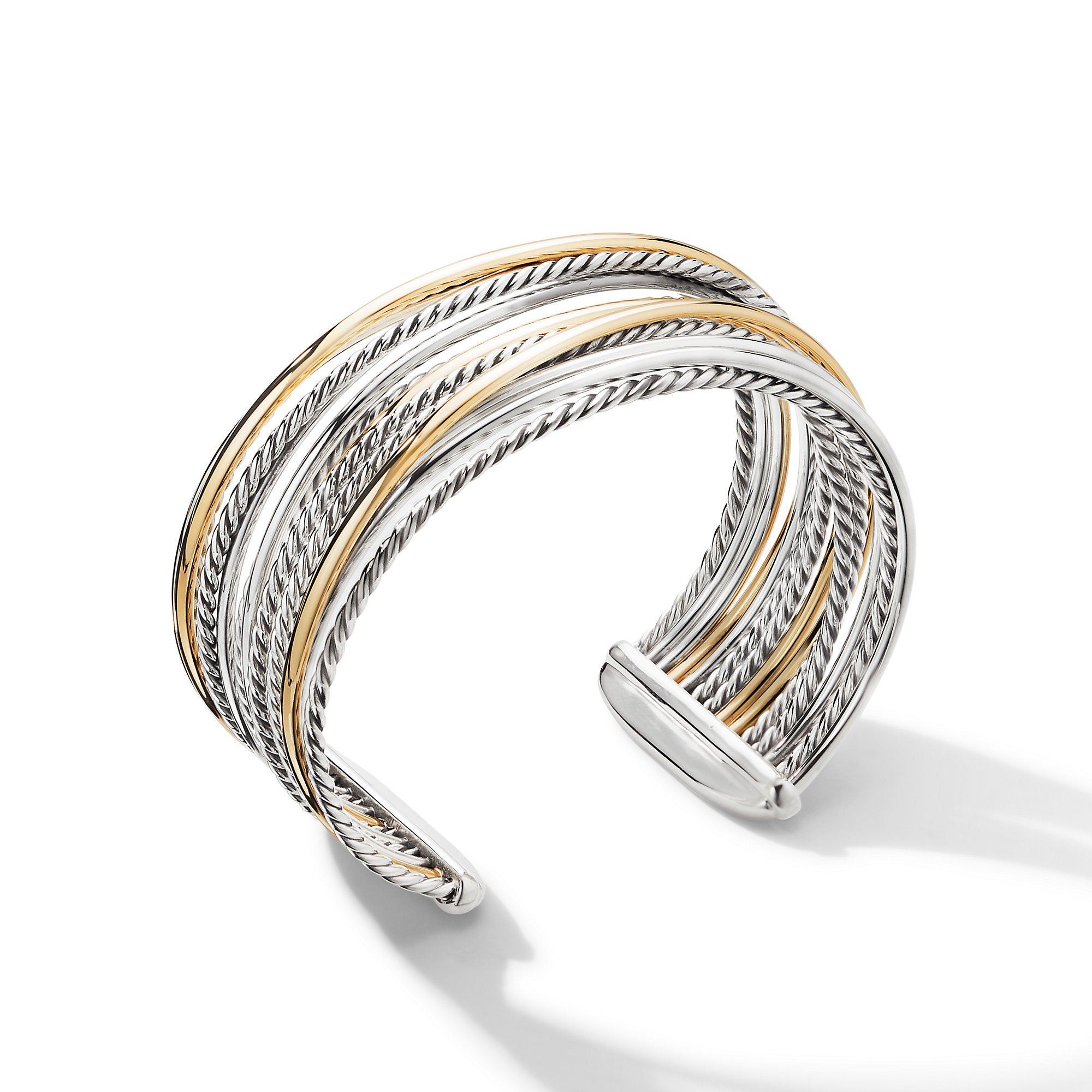 David Yurman o1w1db11025 B14609 Crossover Cuff Bracelet in Silver Size ONE SIZE - 1 Thumbnail