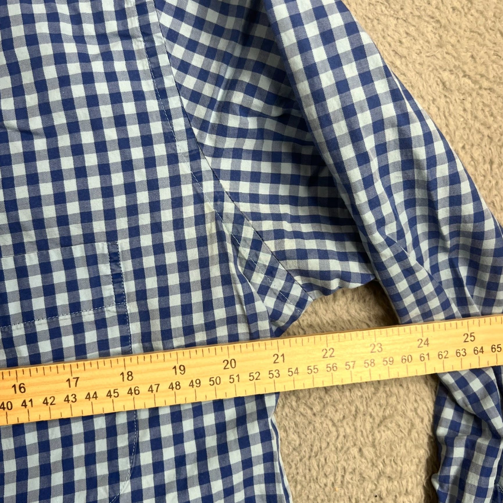 Peter Millar VINTAGE Peter Millar Men's Button-Up Shirt Long Sleeve Blue Plaid Cotton Regular Fit 2000s Classic Preppy Mens Size US M / EU 48-50 / 2 - 7 Thumbnail