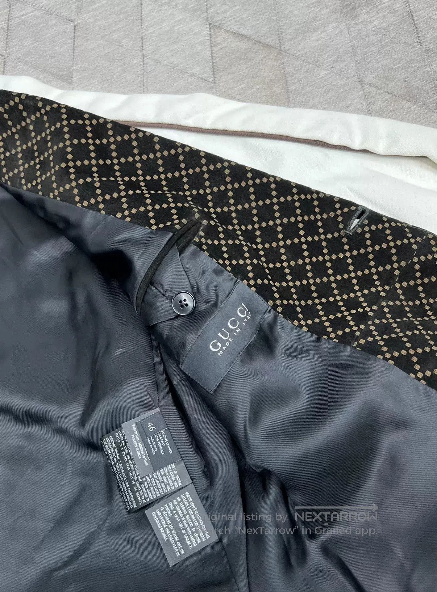 Gucci Gucci Classic GG Leather Blazer. Size US S / EU 44-46 / 1 - 7 Thumbnail