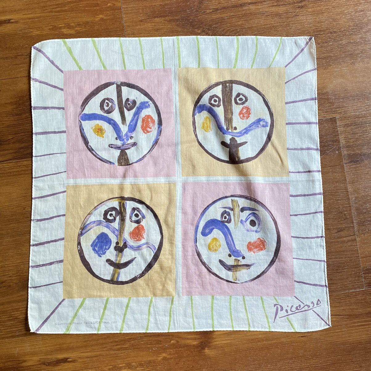 Designer Picasso printed handkerchief Size ONE SIZE - 1 Thumbnail
