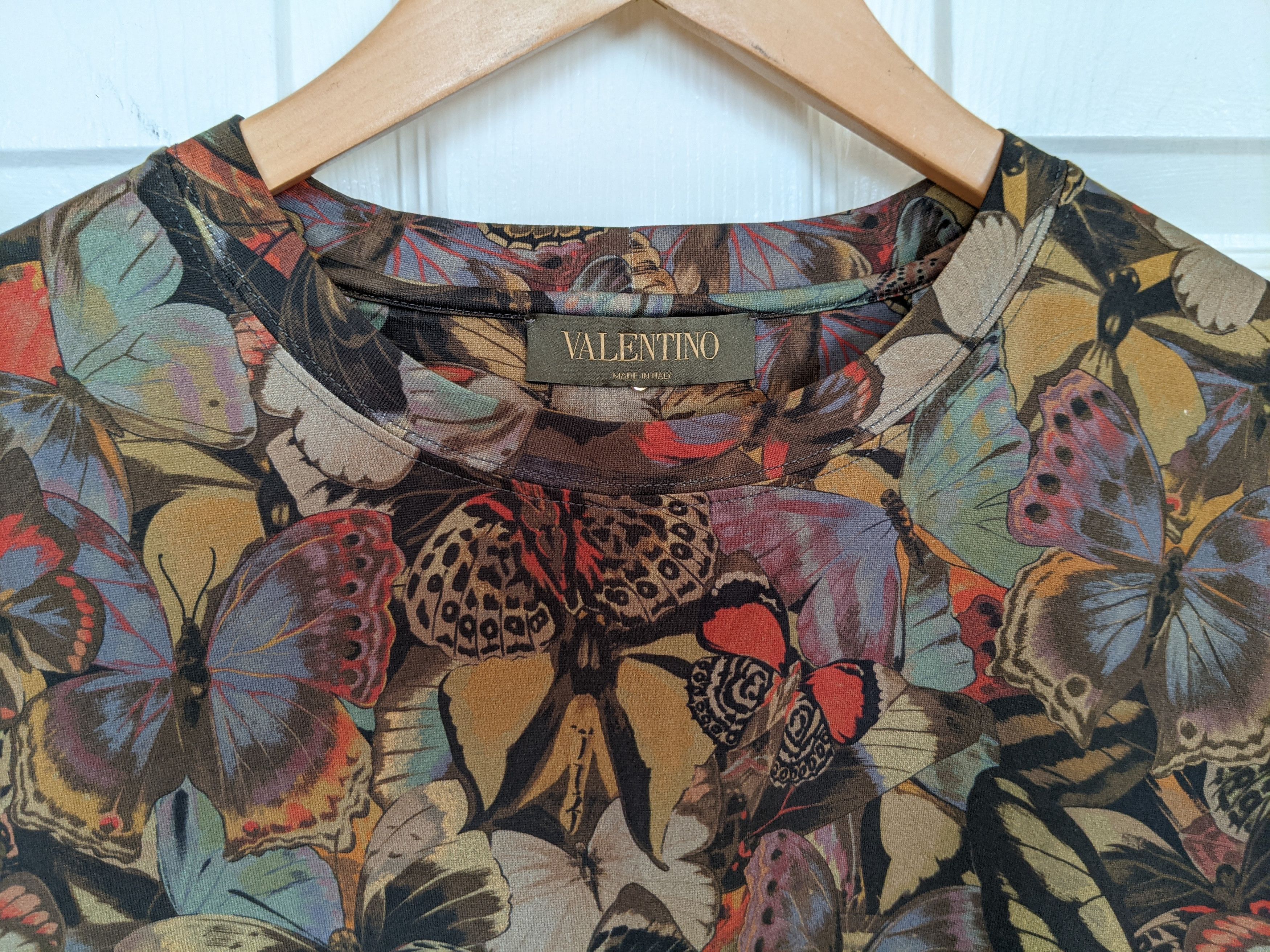 Valentino Valentino Butterfly Camo Print T-Shirt Size US M / EU 48-50 / 2 - 2 Thumbnail