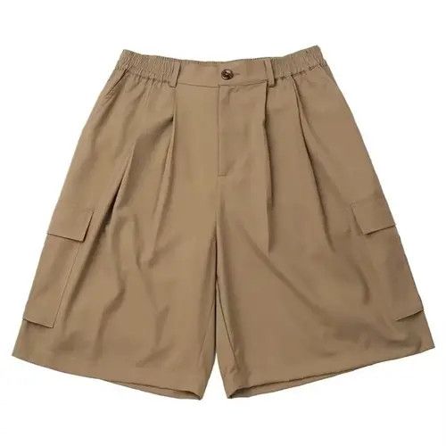 Japanese Brand 21SS Indigo Union Japan Khaki Oversized Chino Shorts Size US 32 / EU 48 - 4 Thumbnail