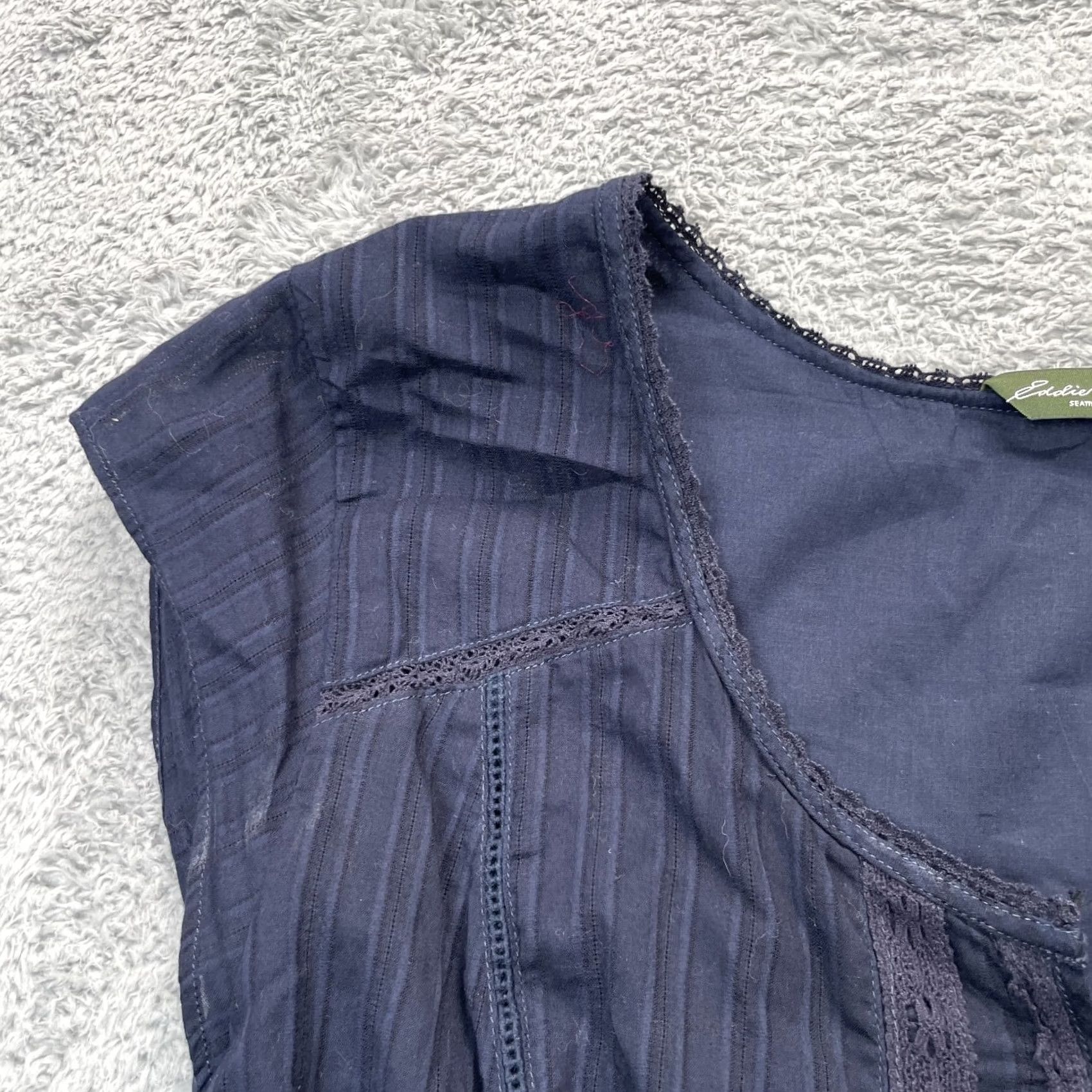 Eddie Bauer Eddie Bauer Dress Womens 18 Blue Fit & Flare Cotton Smocked Waist Cap Sleeve Dress Womens 18 Blue Fit & Flare Cotton Smocked Waist Cap Sleeve Size XXL / US 16-18 / IT 52-54 - 6 Thumbnail