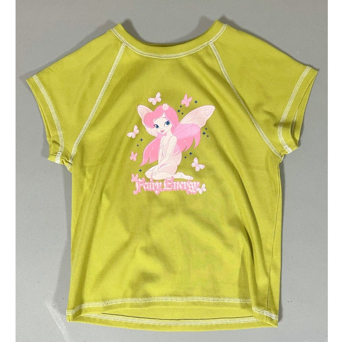 Japanese Brand Green Pink ‘Fairy Energy’ Graphic Tee T-Shirt Top Size M 🧚‍♀️✨ Size M / US 6-8 / IT 42-44 - 1 Thumbnail