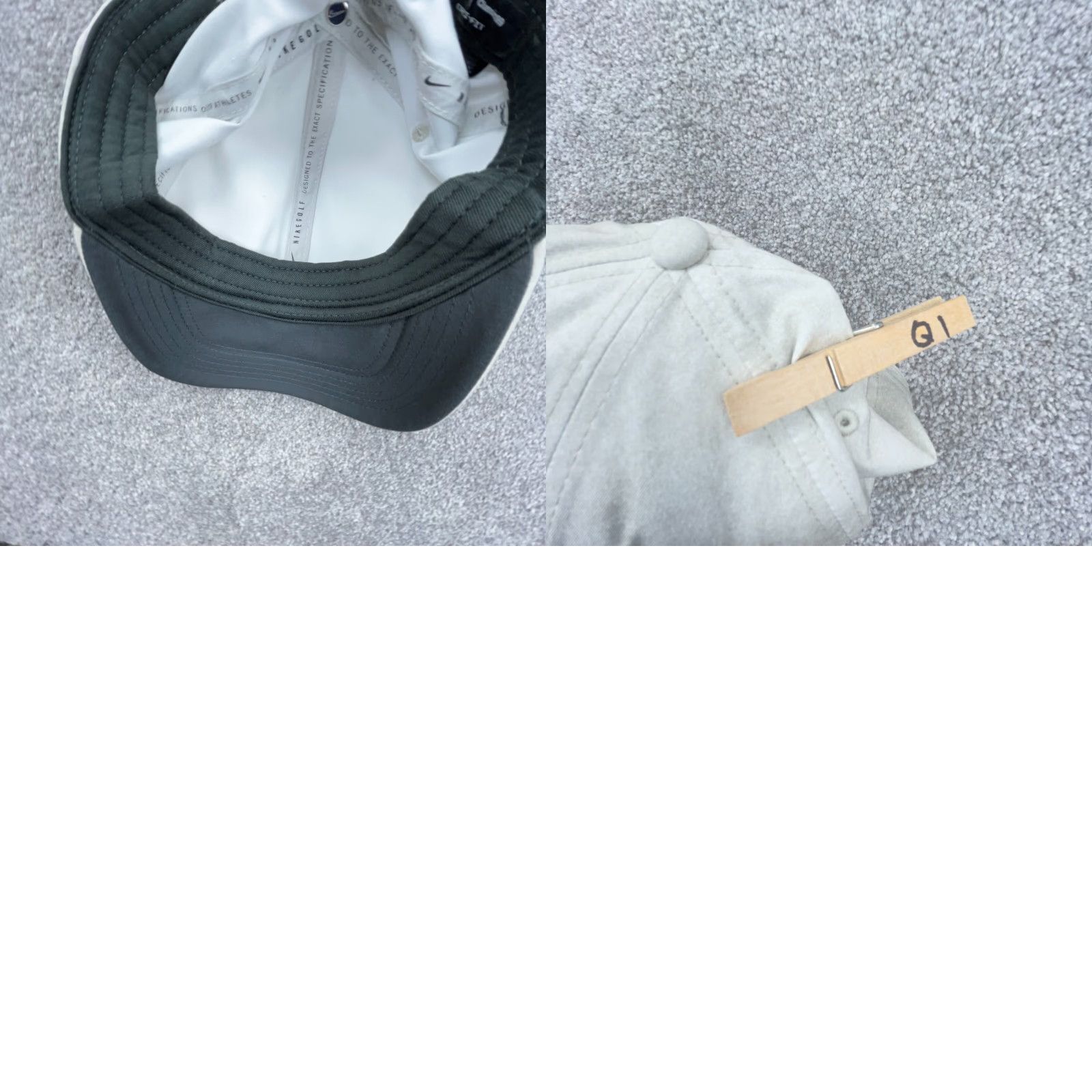 Nike Nike Hat Cap Gray Strap Back Center Swoosh Dri Fit Golf Featherlight Adjustable Mens Baseball Cap Size ONE SIZE - 8 Thumbnail
