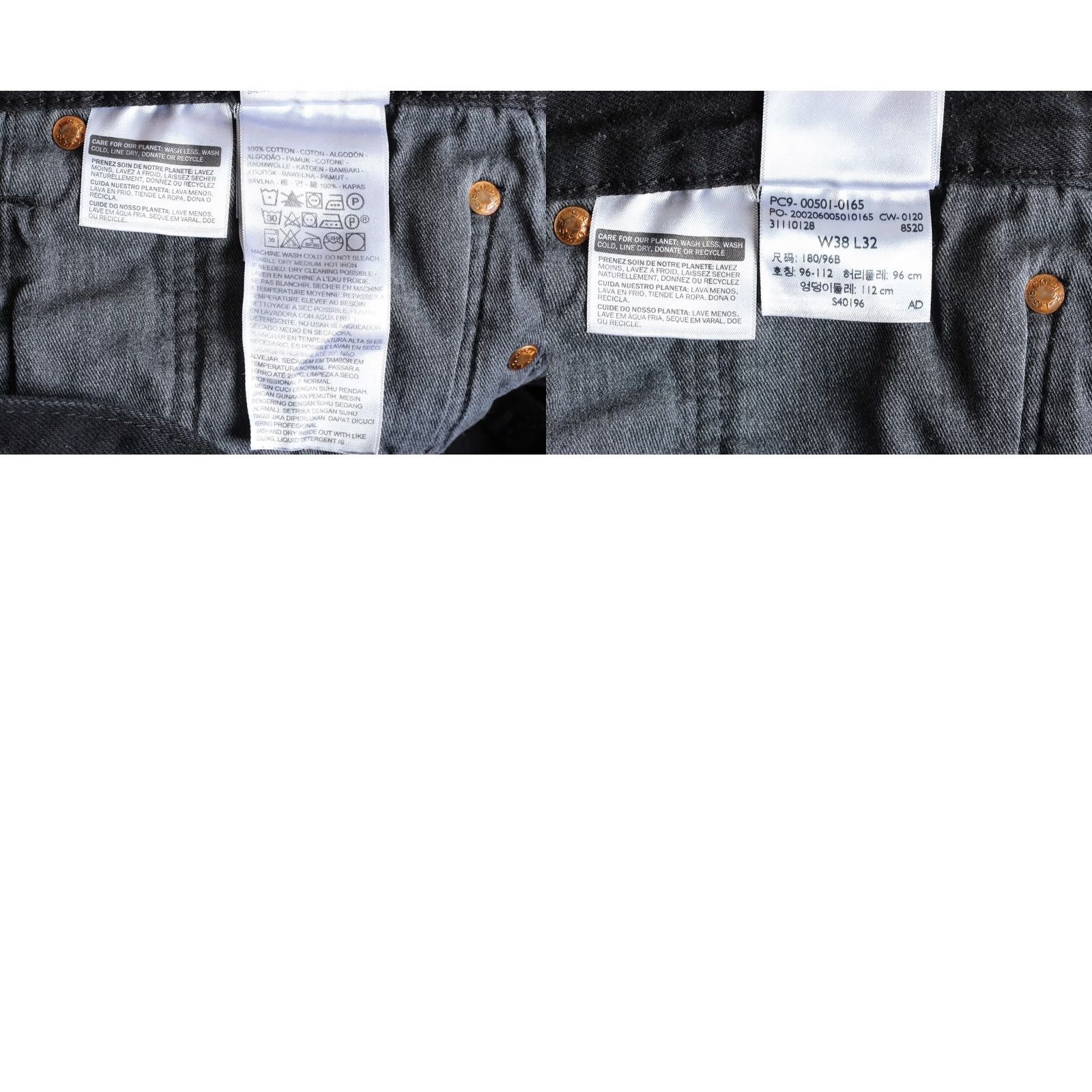 Levi's LEVIS 501 PREMIUM BIG E Jeans Men Size W38 L32 Regular Fit Straight DZ2772 Size US 38 / EU 54 - 8 Thumbnail