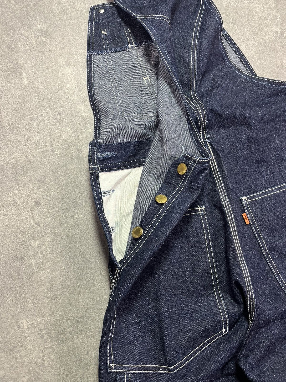 Levi's 1997 Levi’s Orange Tab Indigo Overalls XS S 30 Vintage Size US 30 / EU 46 - 12 Thumbnail