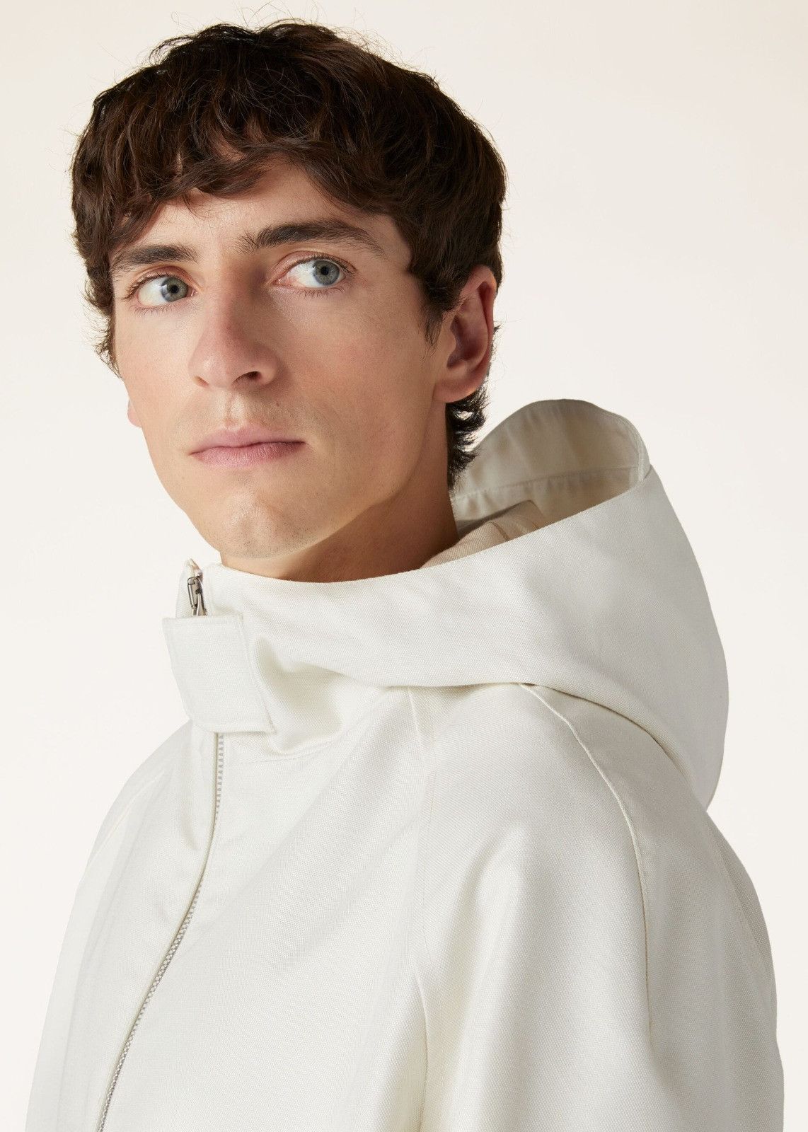 Loro Piana o1srvl11e0125 Seiro Blouson Jacket in White Size US L / EU 52-54 / 3 - 4 Thumbnail