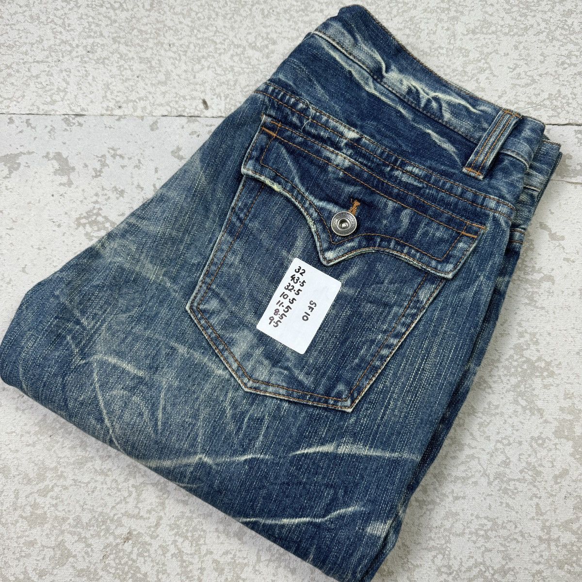 If Six Was Nine Twist Leg - 2000s Nylaus Flared Madness Jeans Size US 32 / EU 48 - 12 Thumbnail