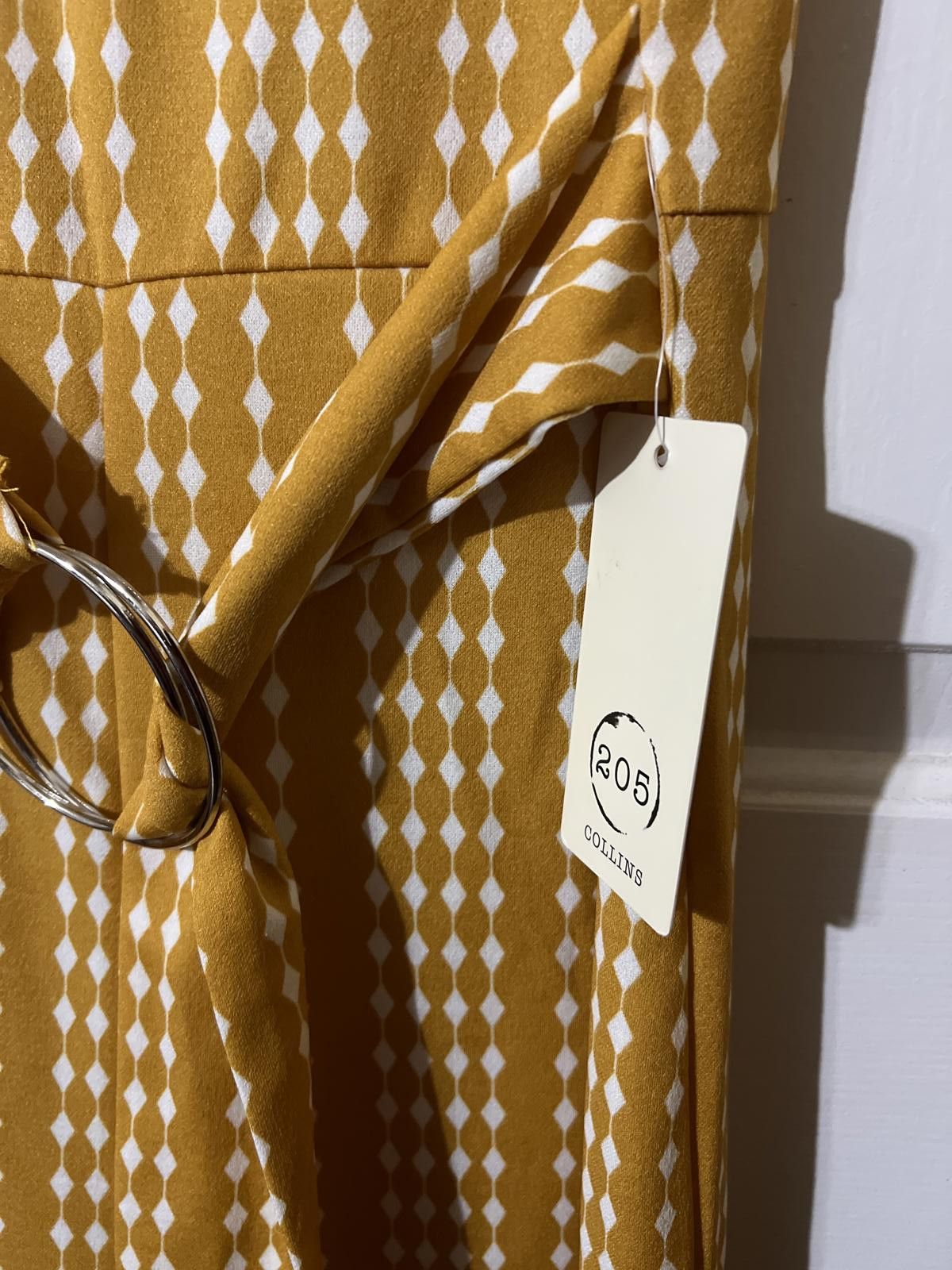 Roberto Collina 205 Collins Mustard Yellow Sleeveless Jumpsuit Belt L Size 36" / US 14 / IT 50 - 5 Thumbnail