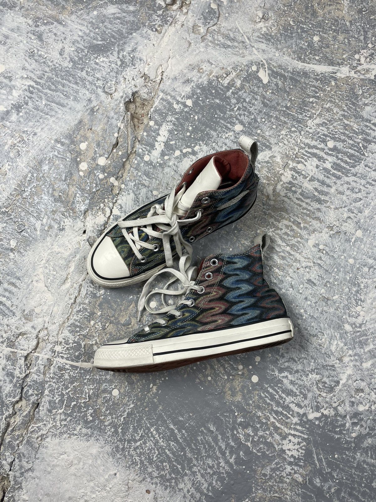 Converse × Missoni Converse Missoni Chuck Taylor All Star Hi Top Sneakers Size US 7 / IT 37 - 9 Thumbnail