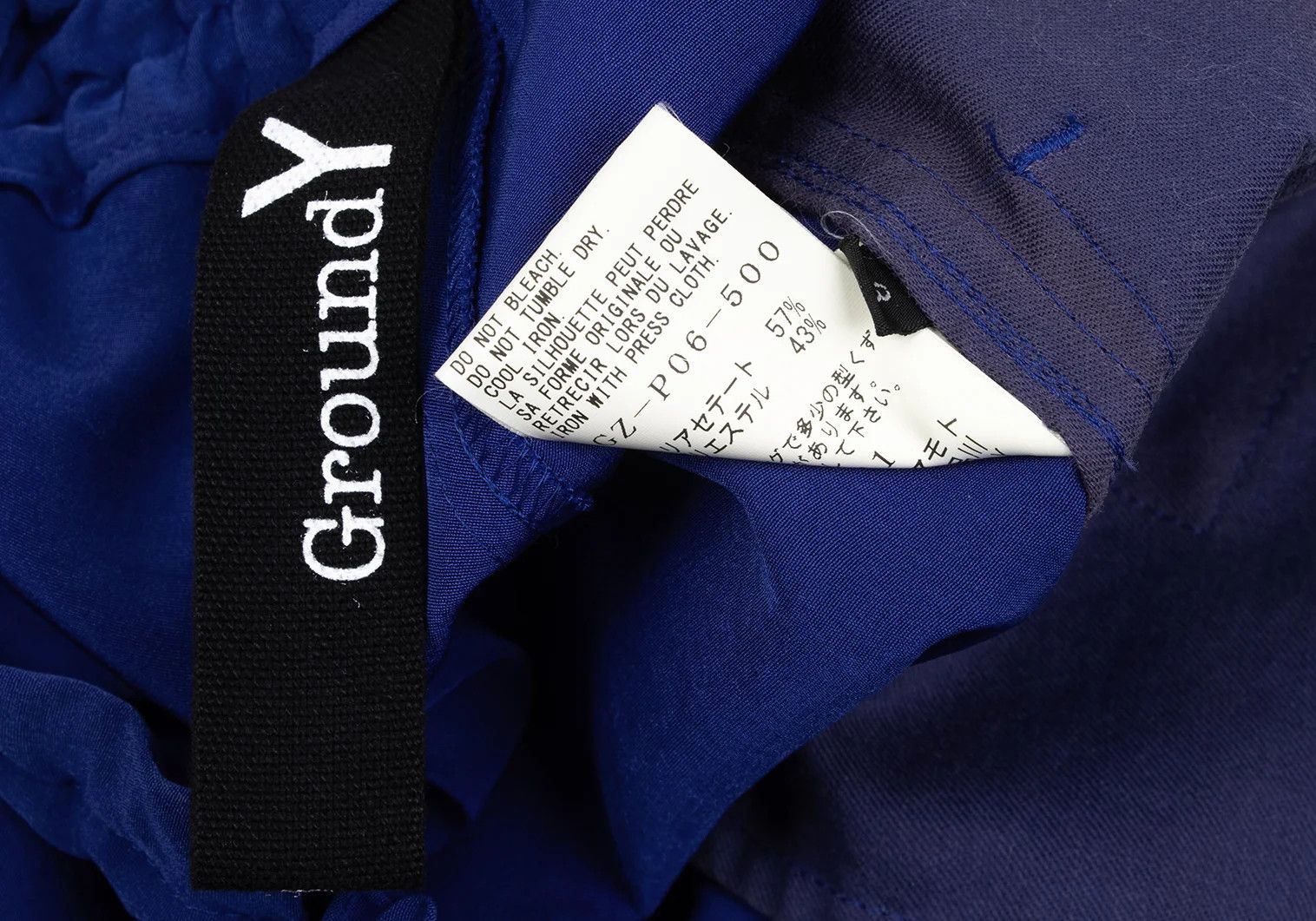 Yohji Yamamoto Crepe Drape Wrap Pants in Blue Size US 34 / EU 50 - 15 Thumbnail