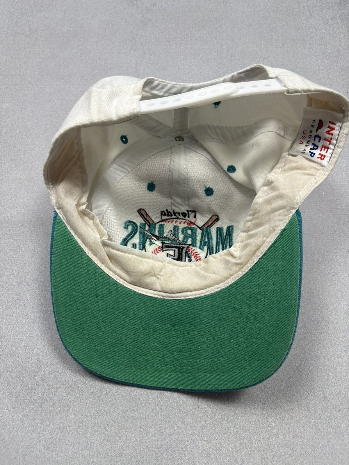 MLB Vintage Florida Marlins MLB Cap 90s Inter Cap USA Baseball Size ONE SIZE - 6 Thumbnail