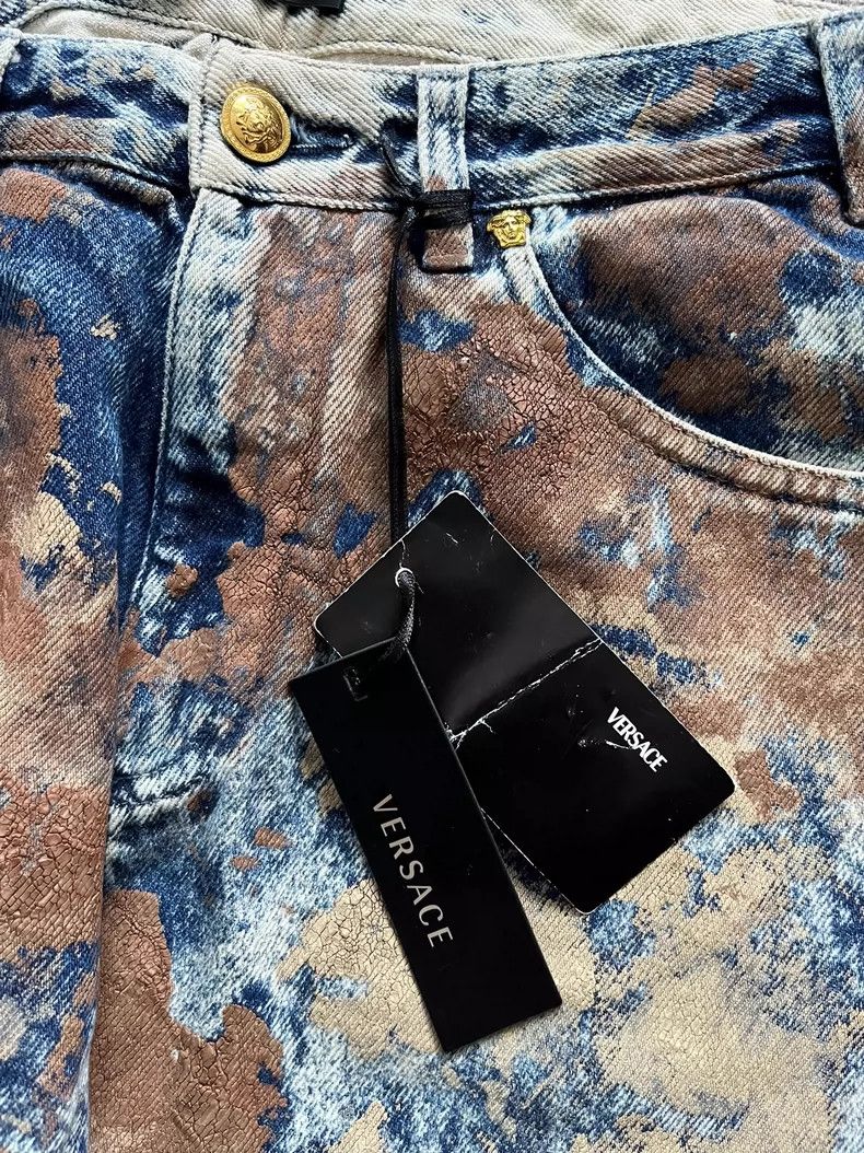 Versace Versace Violent yellow mud jeans Size US 29 - 4 Thumbnail