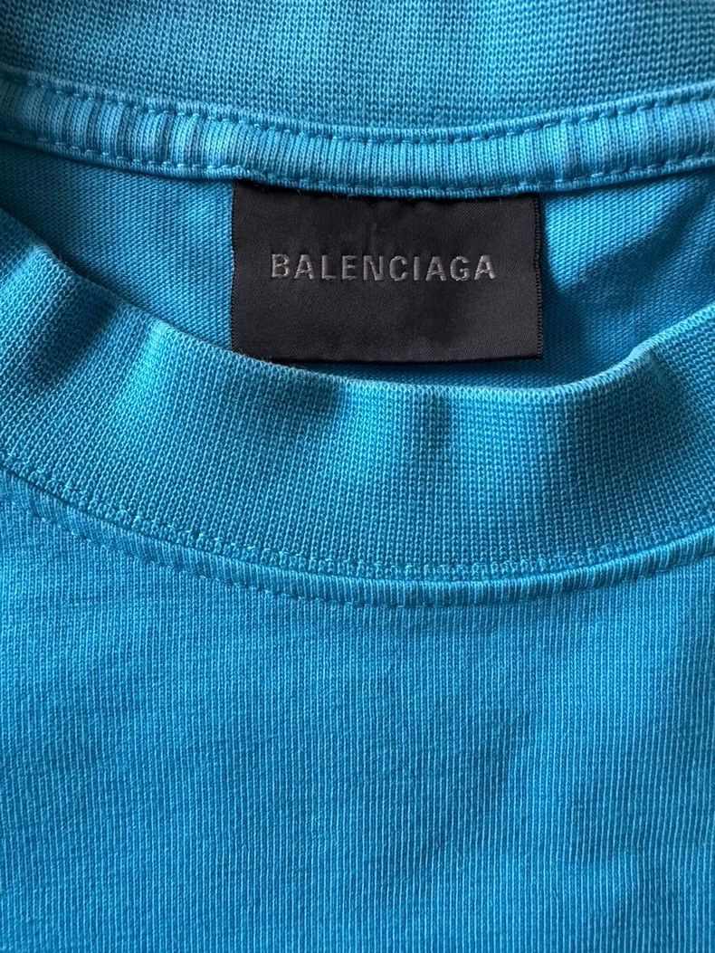 Balenciaga Balenciaga New Sky Blue Short Sleeve TShirt-2505 Size US M / EU 48-50 / 2 - 3 Thumbnail