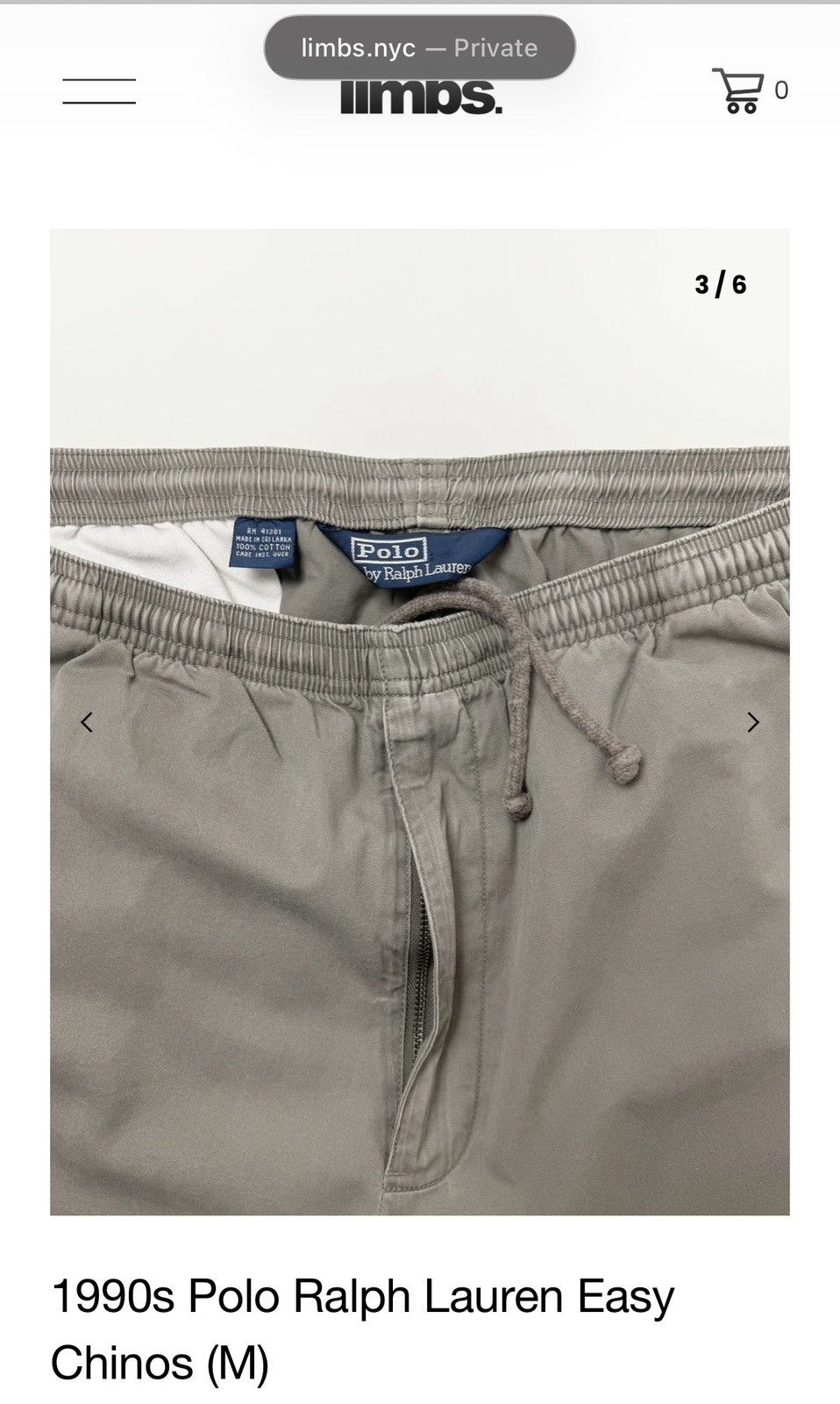 Polo Ralph Lauren 1990’s Polo Ralph Lauren Easy Chinos Size US 32 / EU 48 - 3 Thumbnail