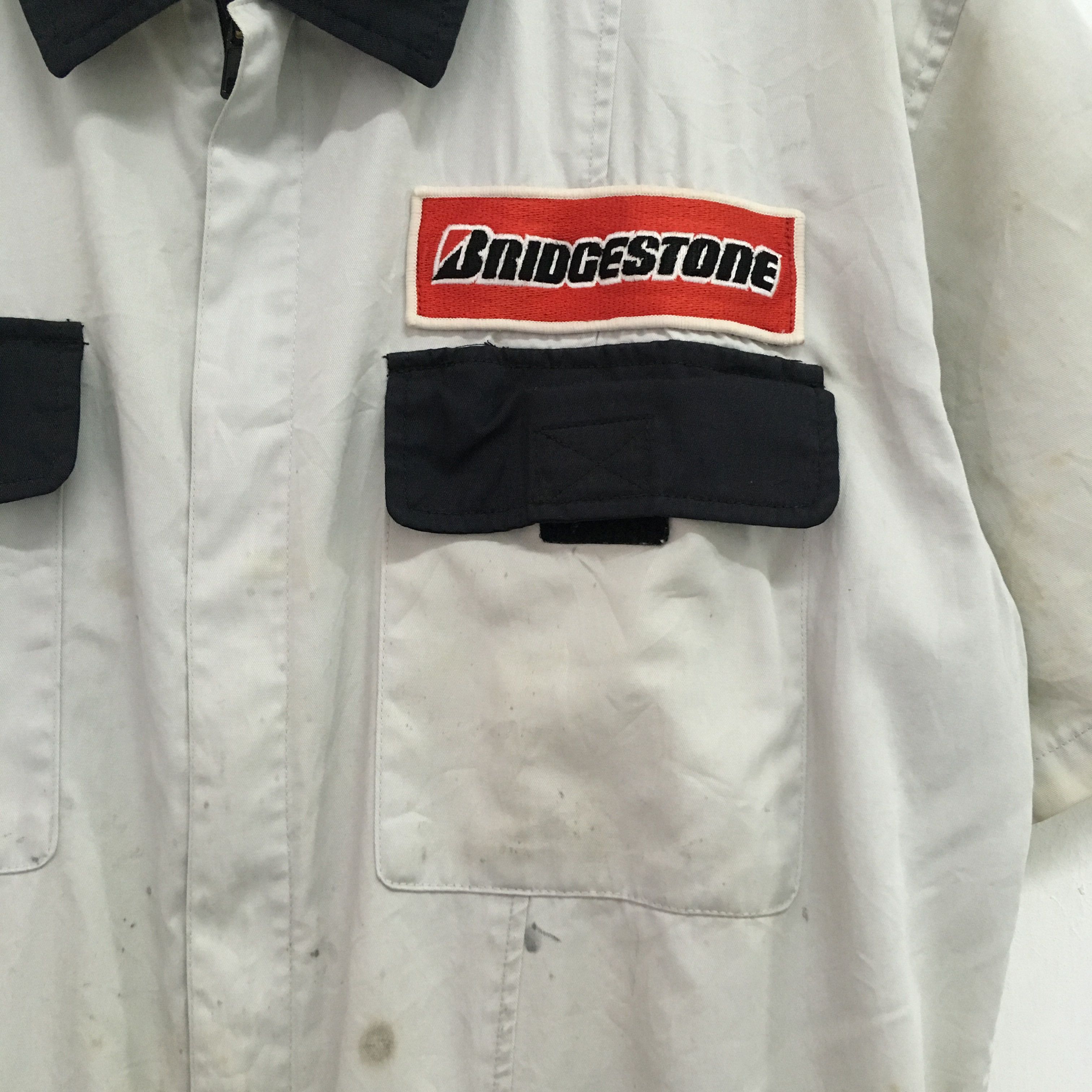 Japanese Brand Vintage 90's Heavy Used Bridgestone Japan Motorsport Racing Size US 34 / EU 50 - 5 Thumbnail