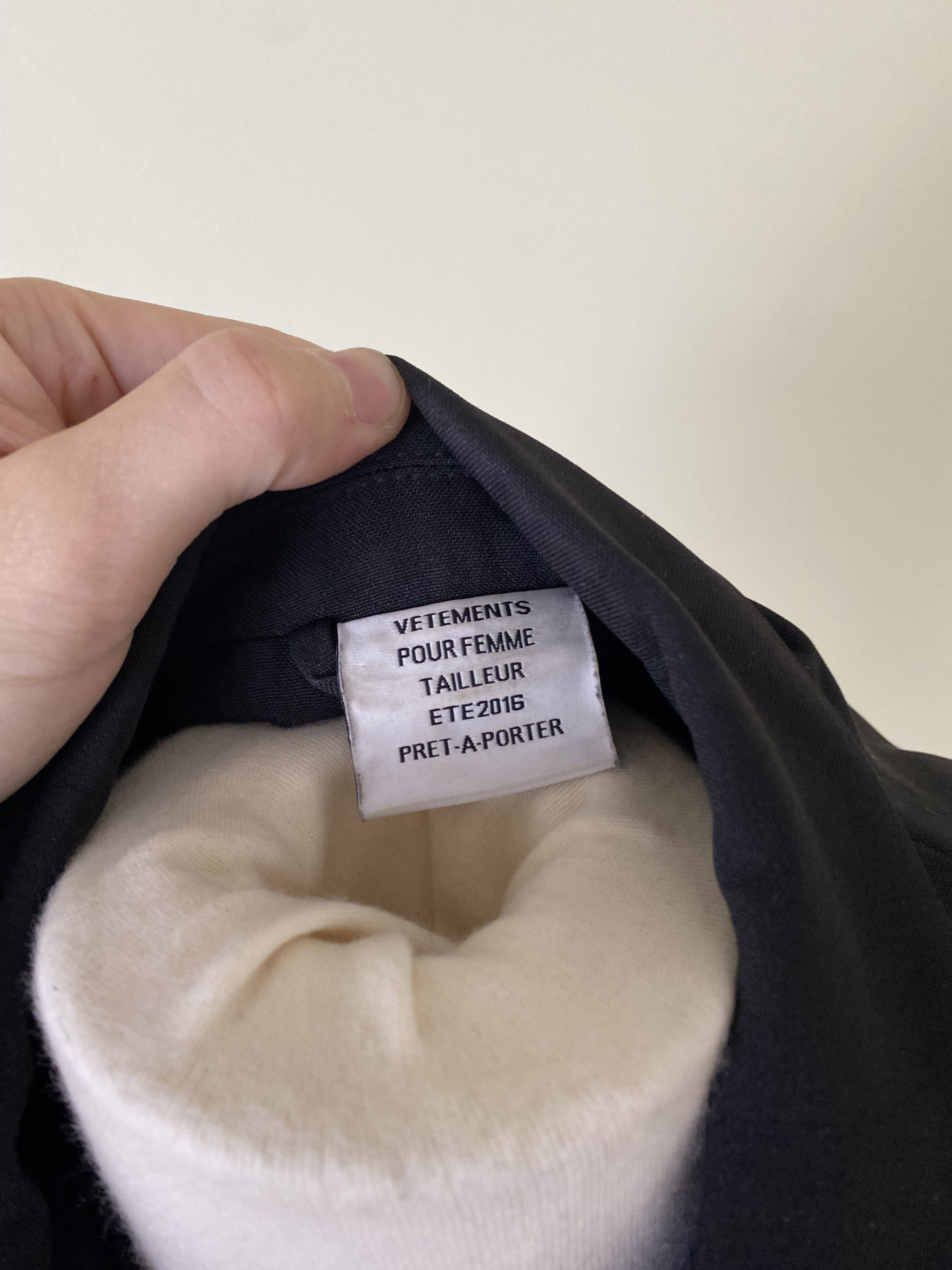 Vetements SS16 Vetements womans Oversized Runway Coat black Size M / US 6-8 / IT 42-44 - 10 Thumbnail