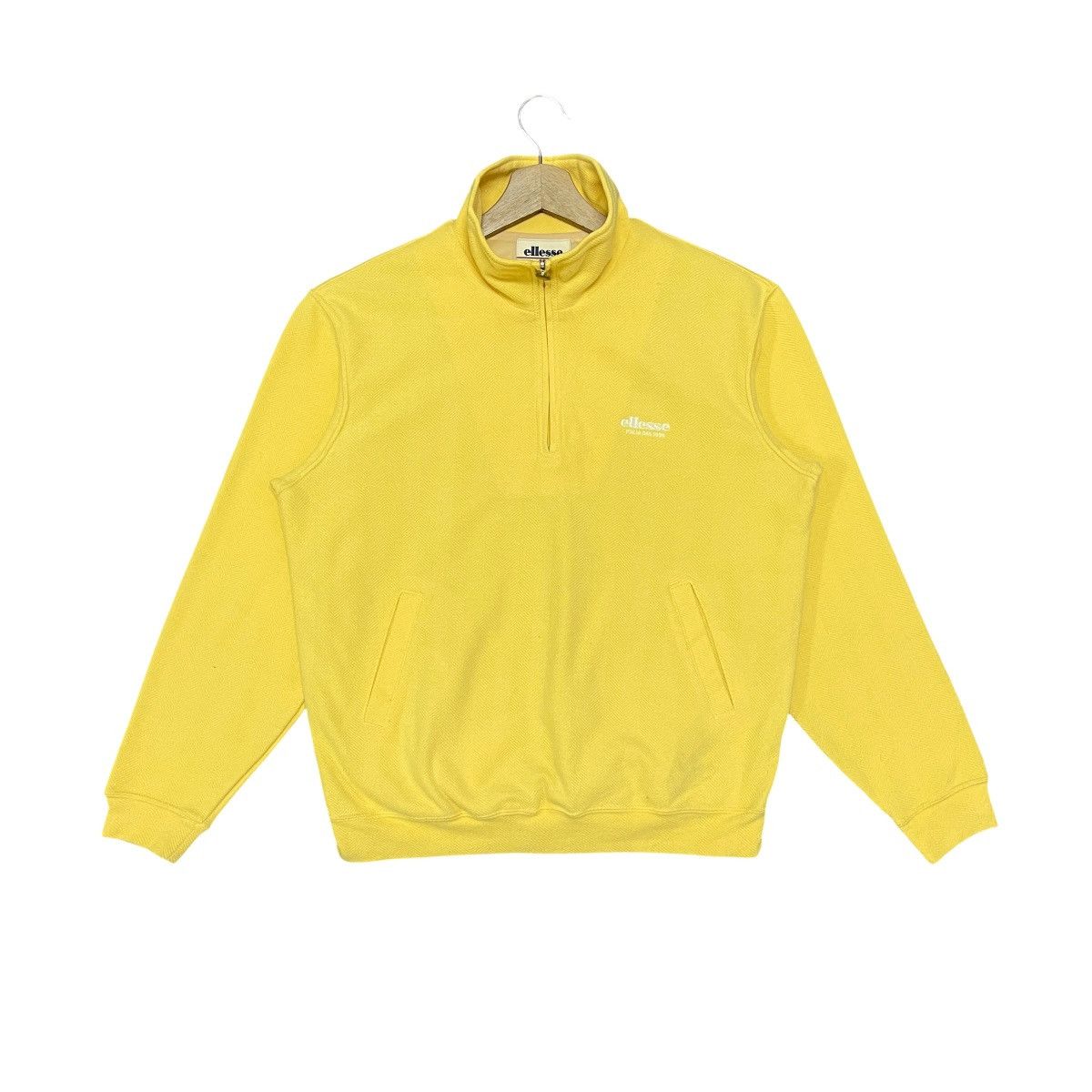Ellesse Vintage 90s Ellesse Italia Quarter Zip Pullover Sweatshirt Size US M / EU 48-50 / 2 - 10 Thumbnail