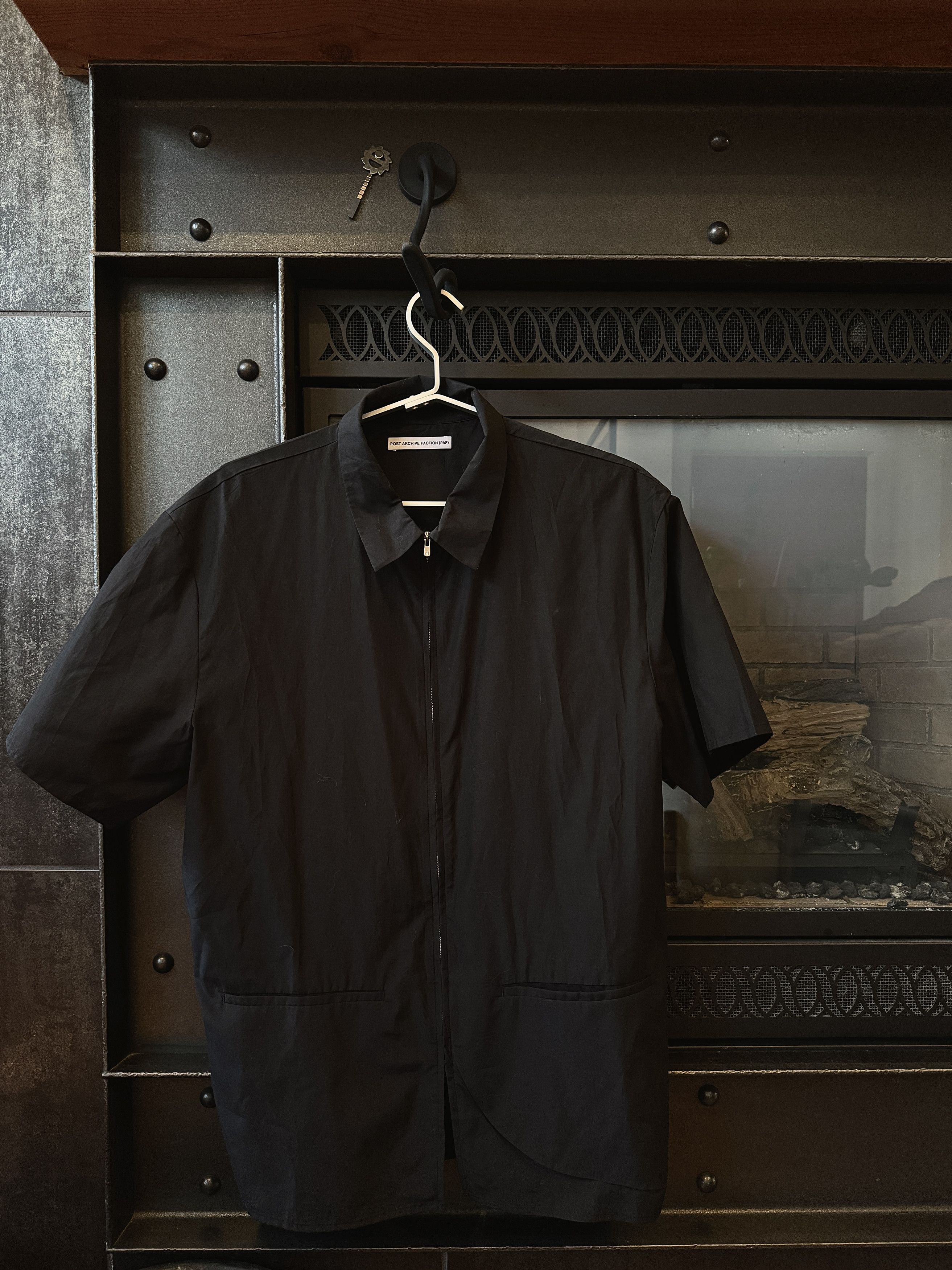 POST ARCHIVE FACTION (PAF) PAF 8.0 SILK Half Shirt Right Zip Front BRAND NEW Size US XL / EU 56 / 4 - 1 Thumbnail