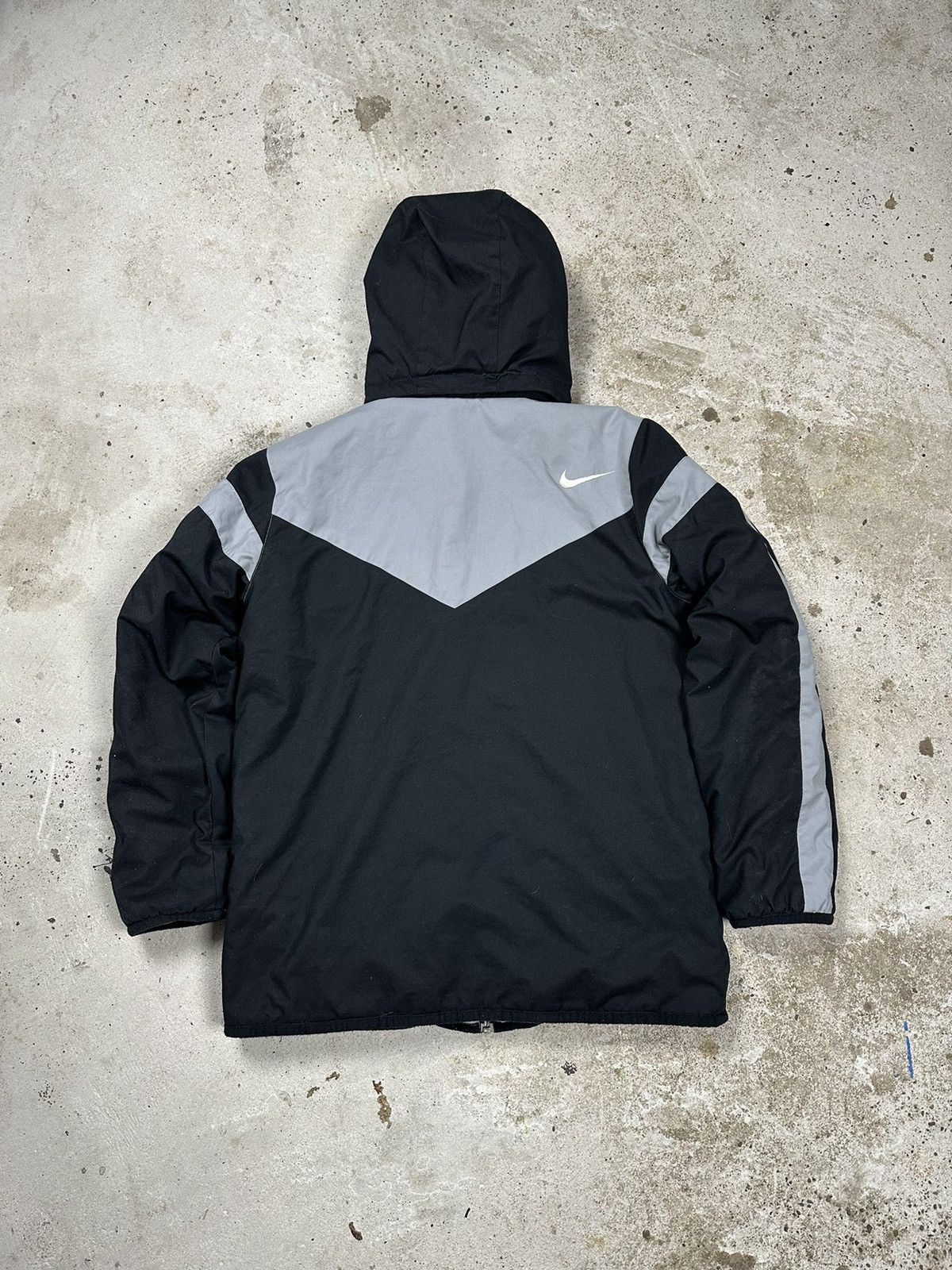 Nike ‼️ Vintage y2k Nike Reversible Sherpa Fleece Hooded Jacket Size US M / EU 48-50 / 2 - 3 Thumbnail