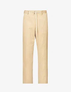 Marni o1w1db11124 Shoestring-Belt Wide Leg Trouser in Beige Size US 30 / EU 46 - 1 Thumbnail