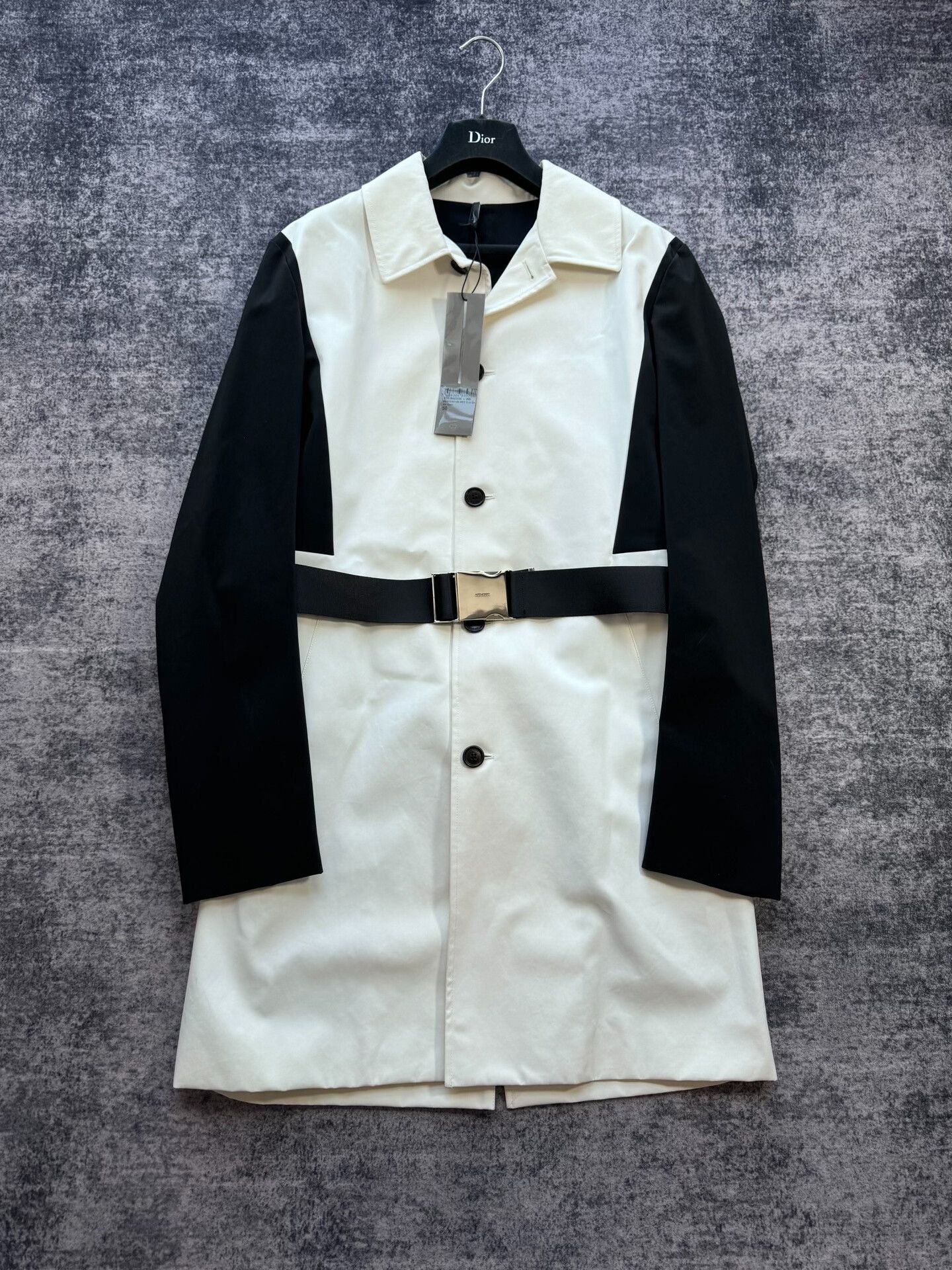 Dior Dior Black and White Color Block Trench Coat Size XL / US 12-14 / IT 48-50 - 1 Thumbnail