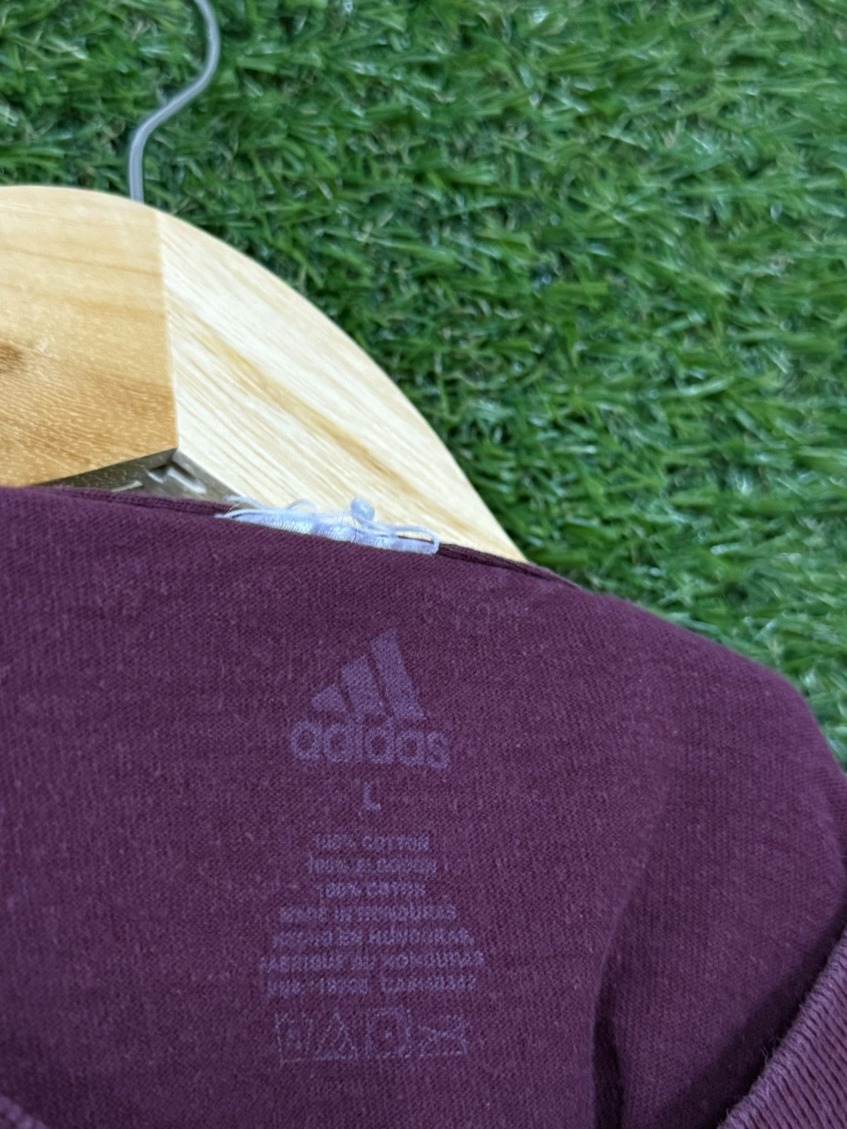 Adidas Vintage Adidas A&M Football Burgundy Red Tee Large Texas Size US L / EU 52-54 / 3 - 3 Thumbnail
