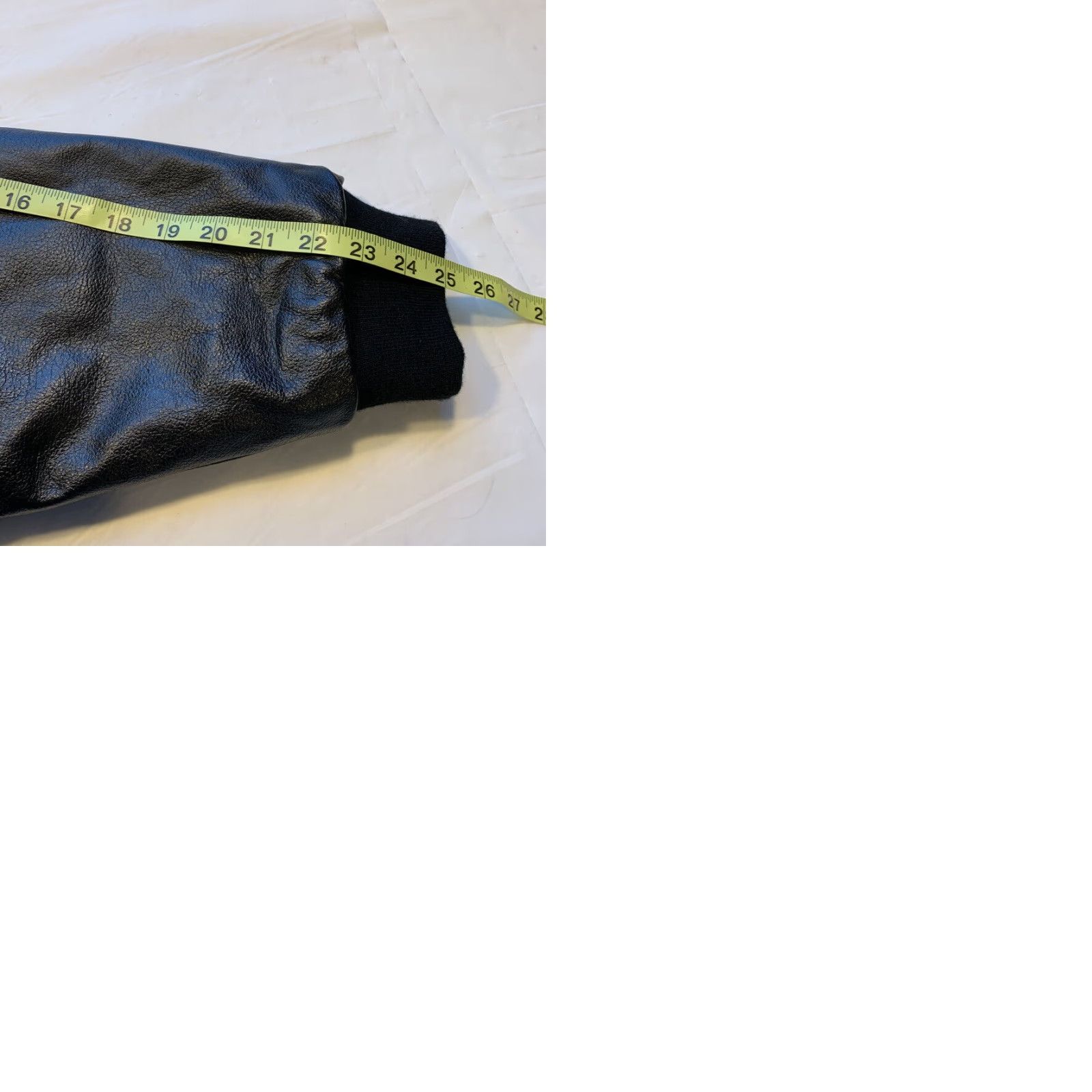 Lee VINTAGE Lee Sport Rams Wool Leather Bomber Varsity Jacket Snap XL Men's Black Wool 70%/30% Blend Rams Logo Leather Sleeves Varsity Jacket Size US XL / EU 56 / 4 - 9 Thumbnail