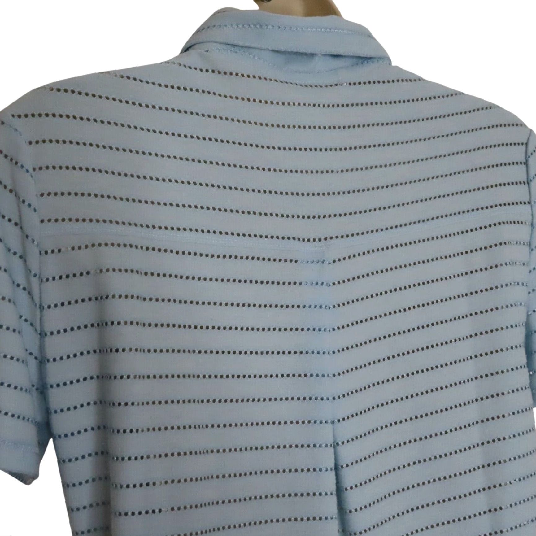 Adidas Adidas Polo Shirt Women Small Climacool Perforated Short Sleeve Blue Tennis Top Size S / US 4 / IT 40 - 6 Thumbnail