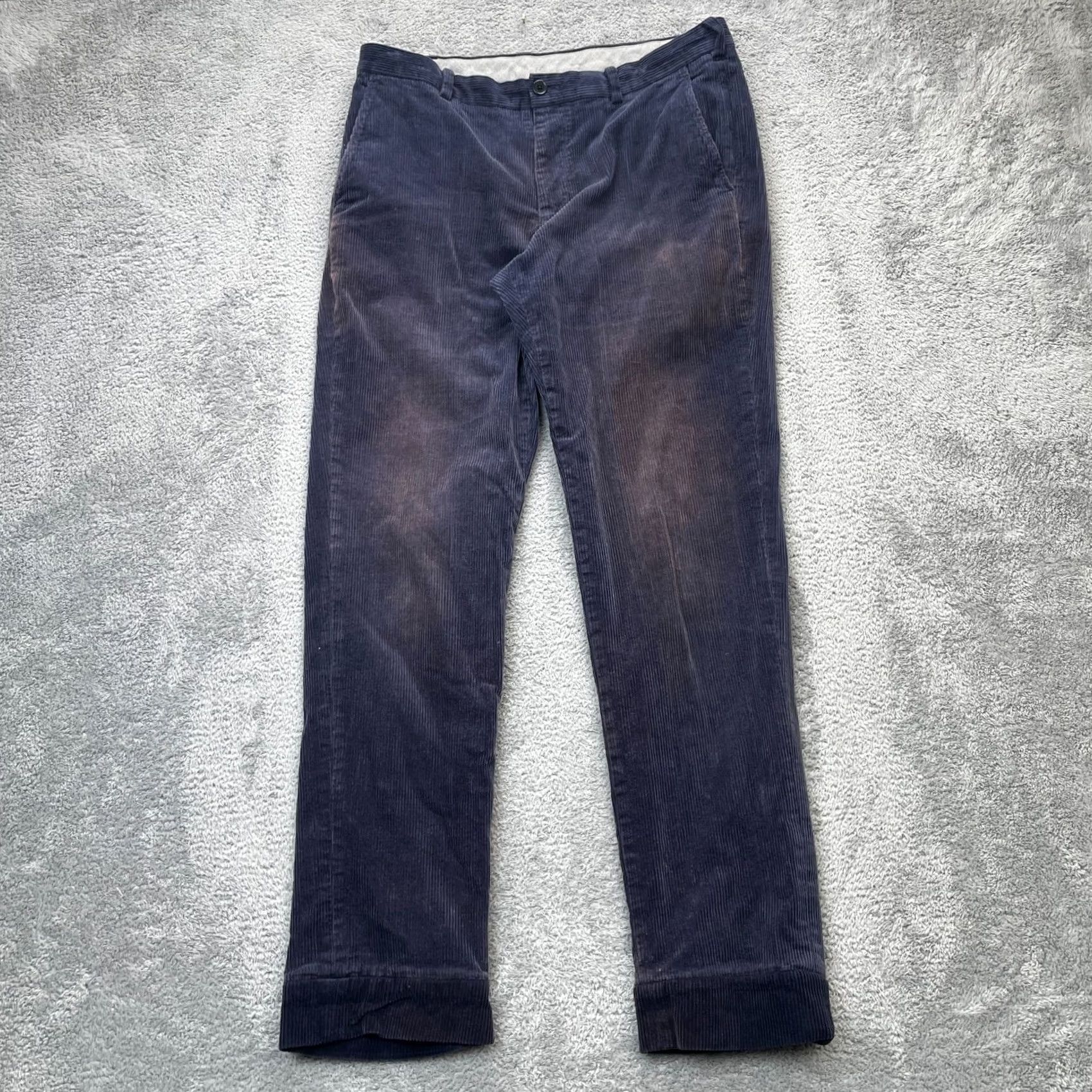 Brooks Brothers VINTAGE Brooks Brothers Clark Fit Advantage Chino Pants Mens 36x32 Blue Corduroy Canterbury? Size US 36 / EU 52 - 2 Thumbnail