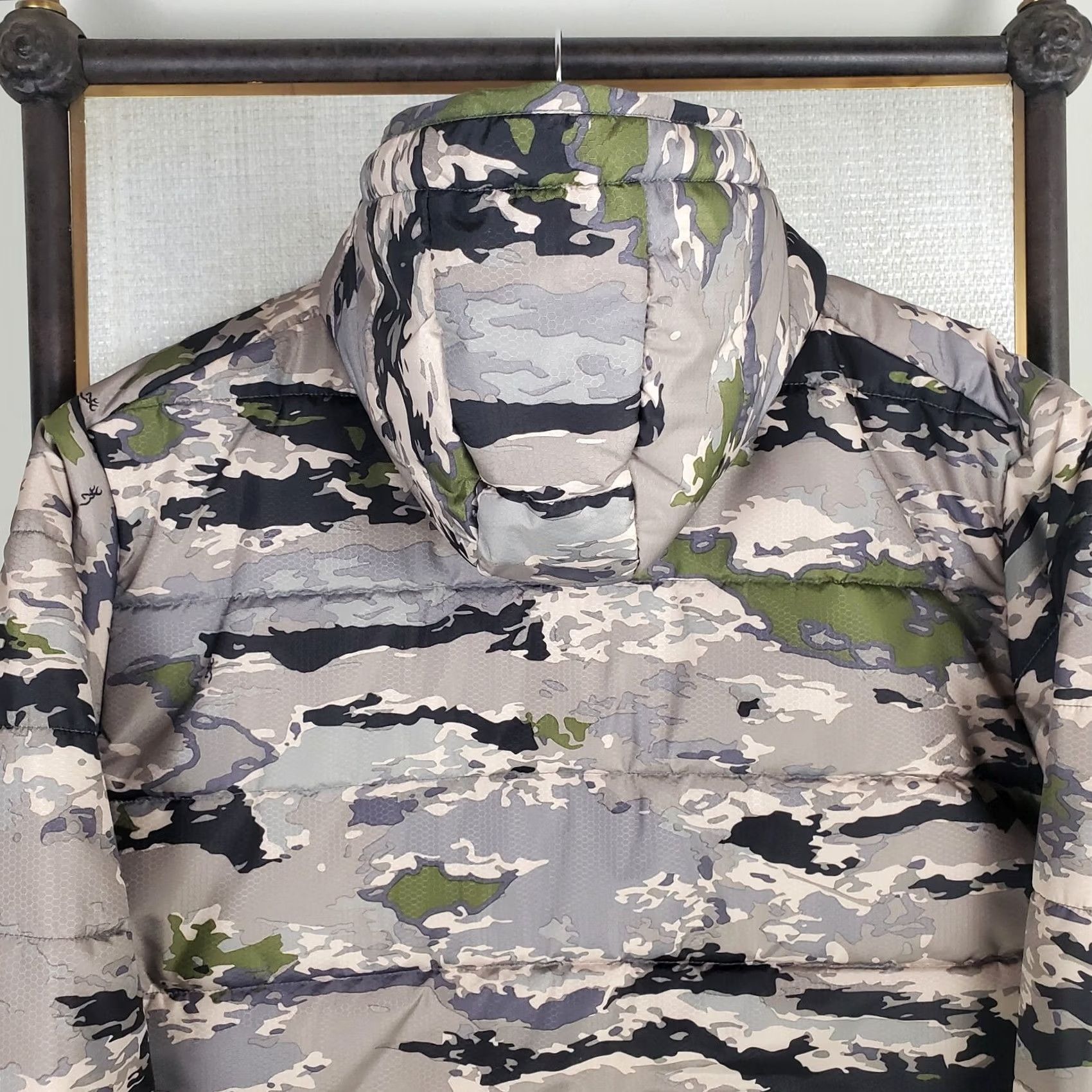 Vintage Browning Mens Full Zip Hooded Ovix Camouflage Primaloft Silver Insulated Jacket Size US M / EU 48-50 / 2 - 7 Thumbnail