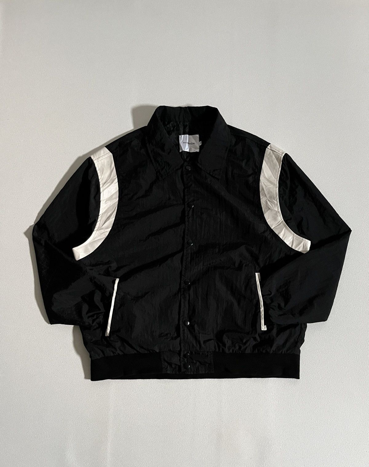 Beams Plus Rogermoore Lightweight Varsity Windbreaker Jacket Black Size US L / EU 52-54 / 3 - 4 Thumbnail