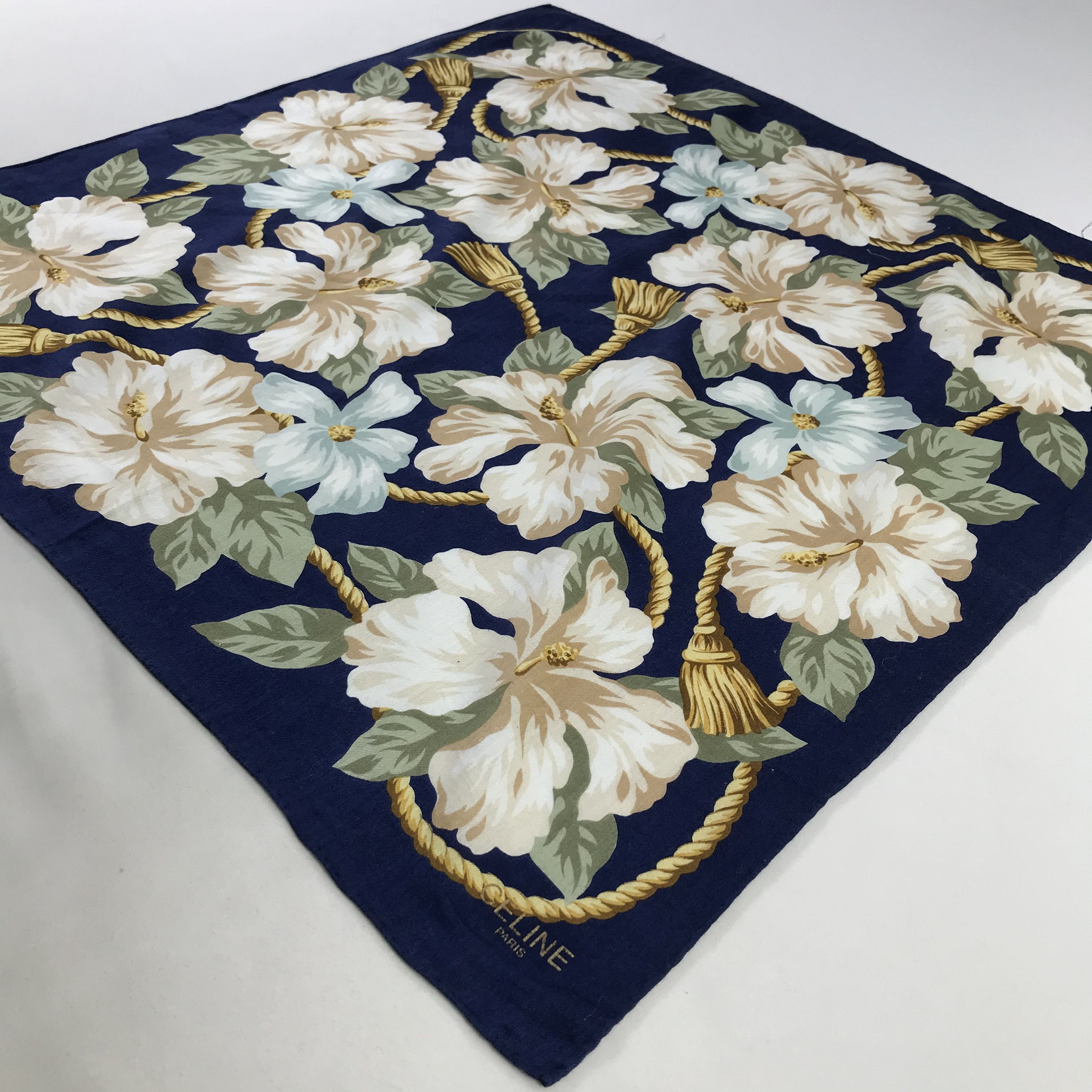Celine × Vintage Celine Bandana / Handkerchief / Neckerchief - S1066 Size ONE SIZE - 2 Thumbnail