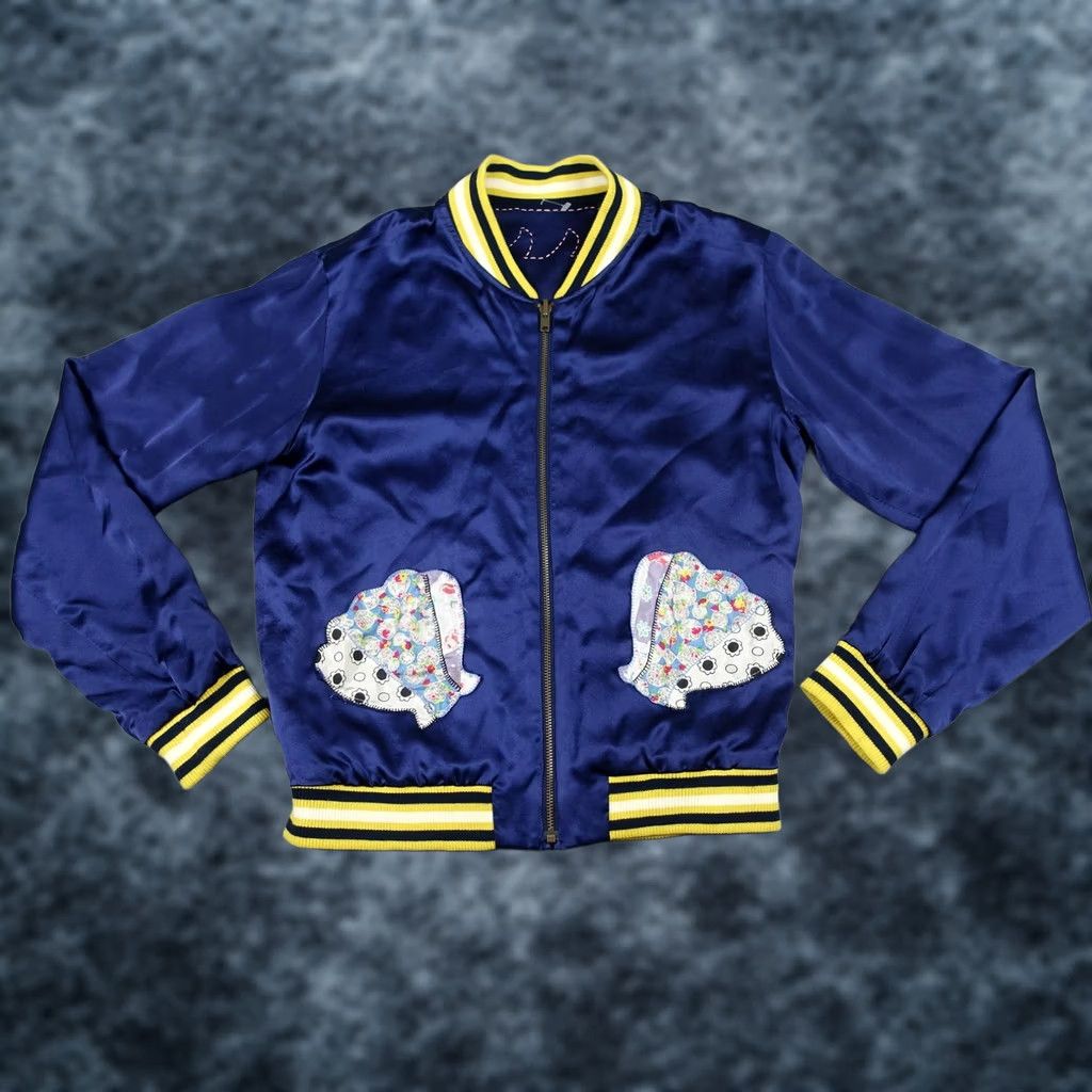 Tsumori Chisato VINTAGE Tsumori Chisato Jacket Womens 2 Blue Silk Reversible Mermaid Shell Art Bomber Size XS / US 0-2 / IT 36-38 - 1 Thumbnail