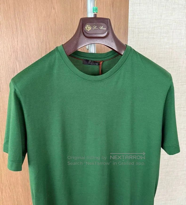 Loro Piana Loro Piana Round Neck Short Sleeve T-Shirt. Size US M / EU 48-50 / 2 - 2 Thumbnail