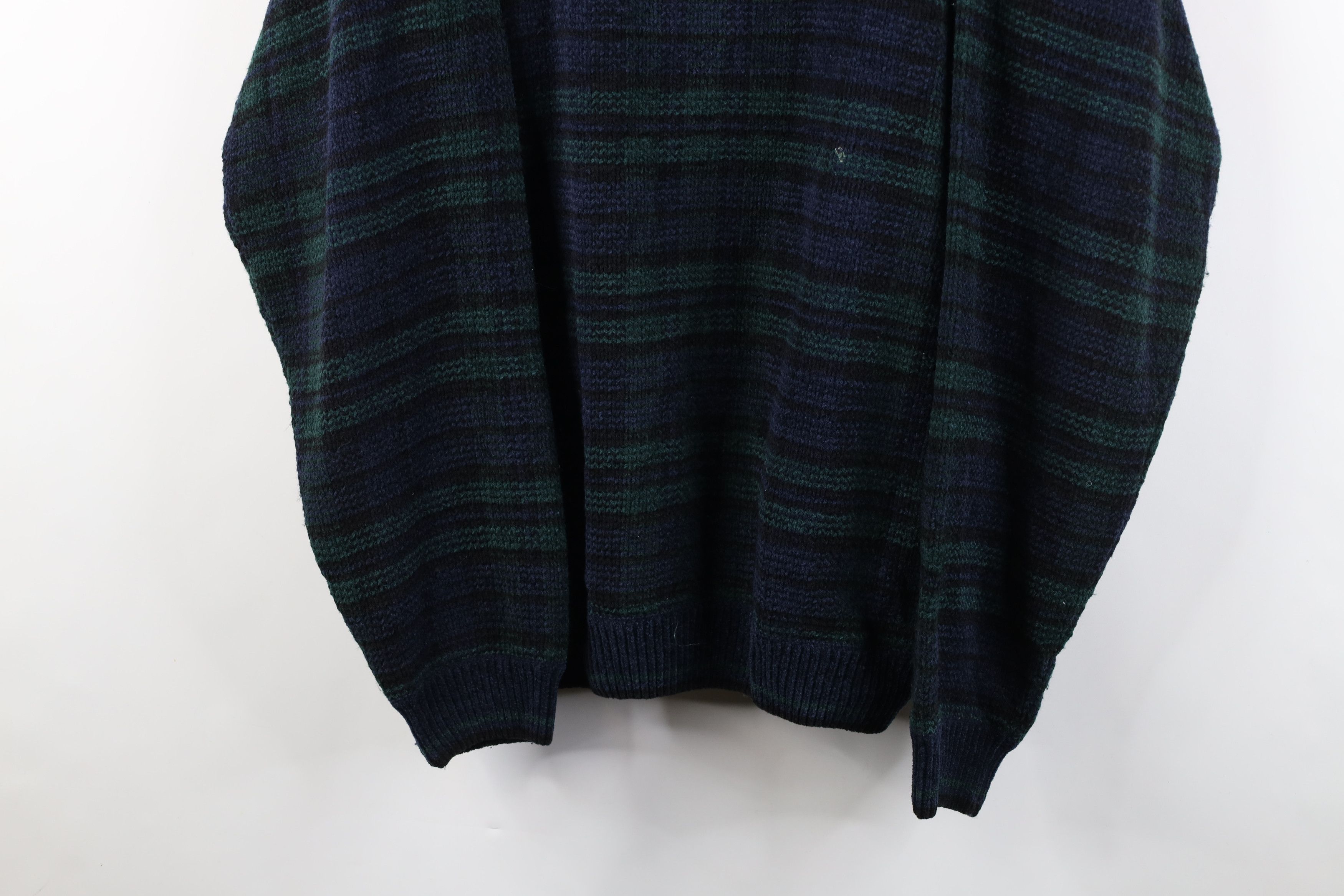 Vintage Vintage 90s Streetwear Crewneck Sweater Black Watch Plaid Size US XL / EU 56 / 4 - 3 Thumbnail