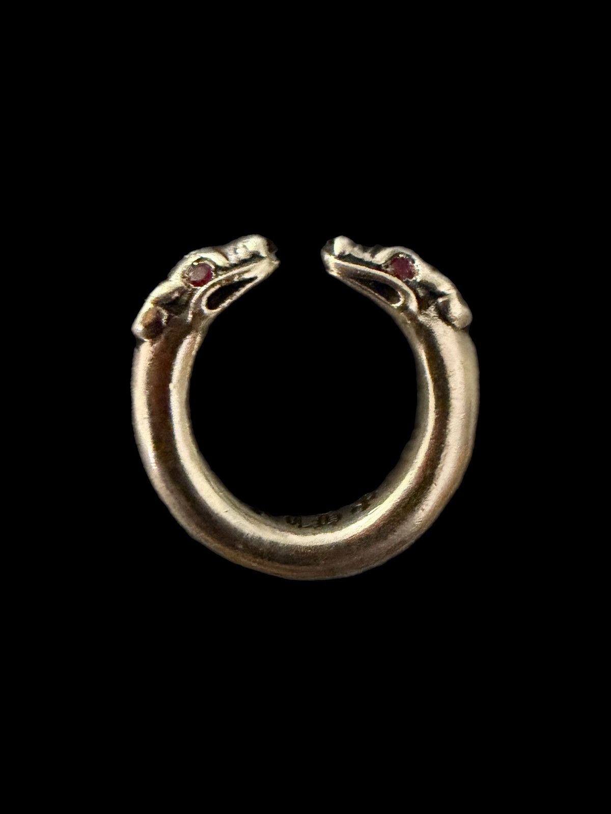 Chrome Hearts Chrome Hearts Ruby Double Dog Ring Size ONE SIZE - 6 Thumbnail