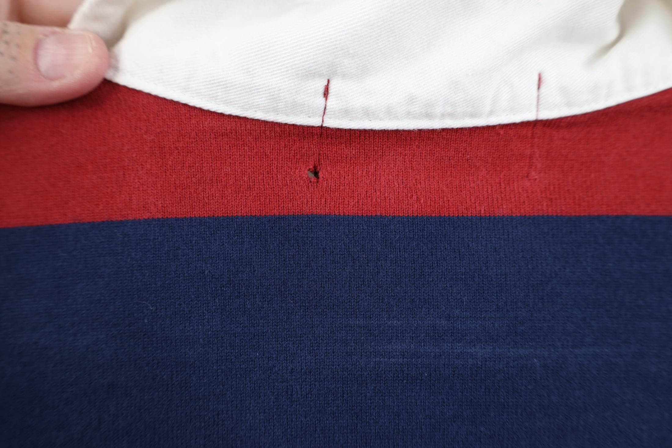 Eddie Bauer Vintage 90s Y2K Eddie Bauer Heavy Striped Rugby Polo Shirt Size US L / EU 52-54 / 3 - 10 Thumbnail
