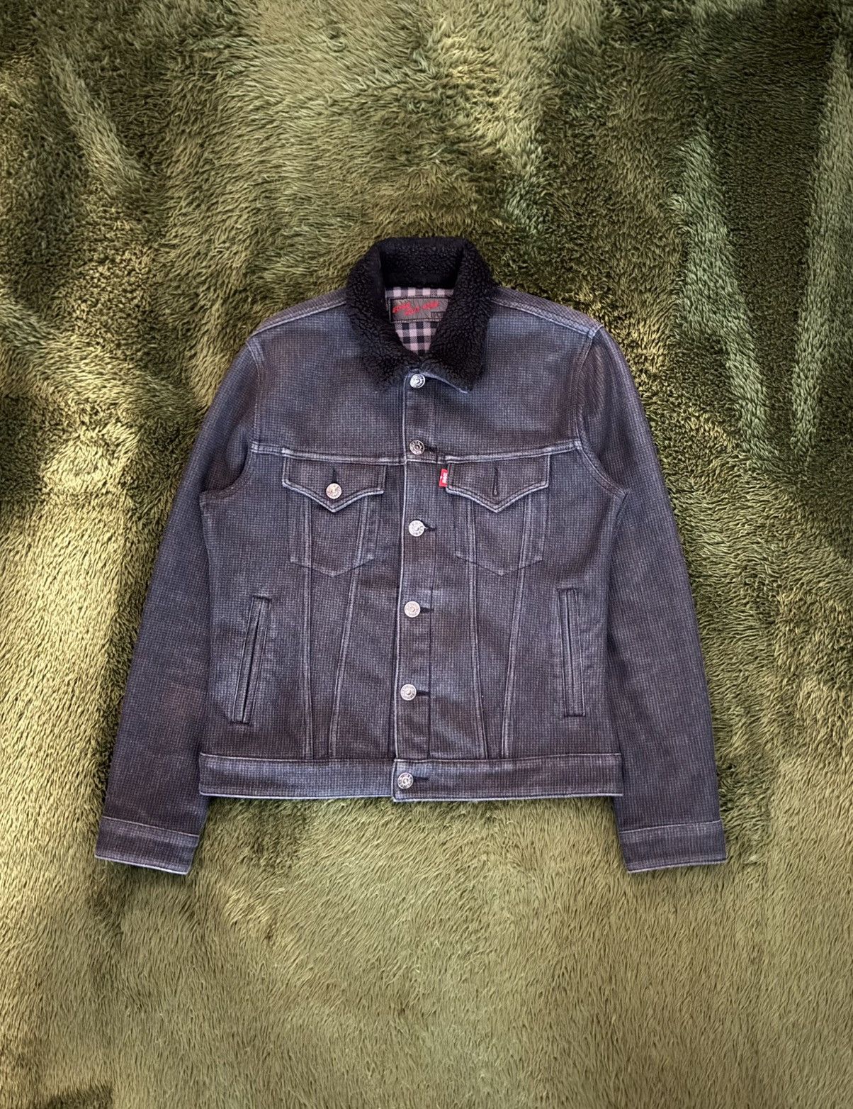 Edwin [XL] Edwin Japan Boa Collar Trucker Jacket Size US XL / EU 56 / 4 - 1 Thumbnail