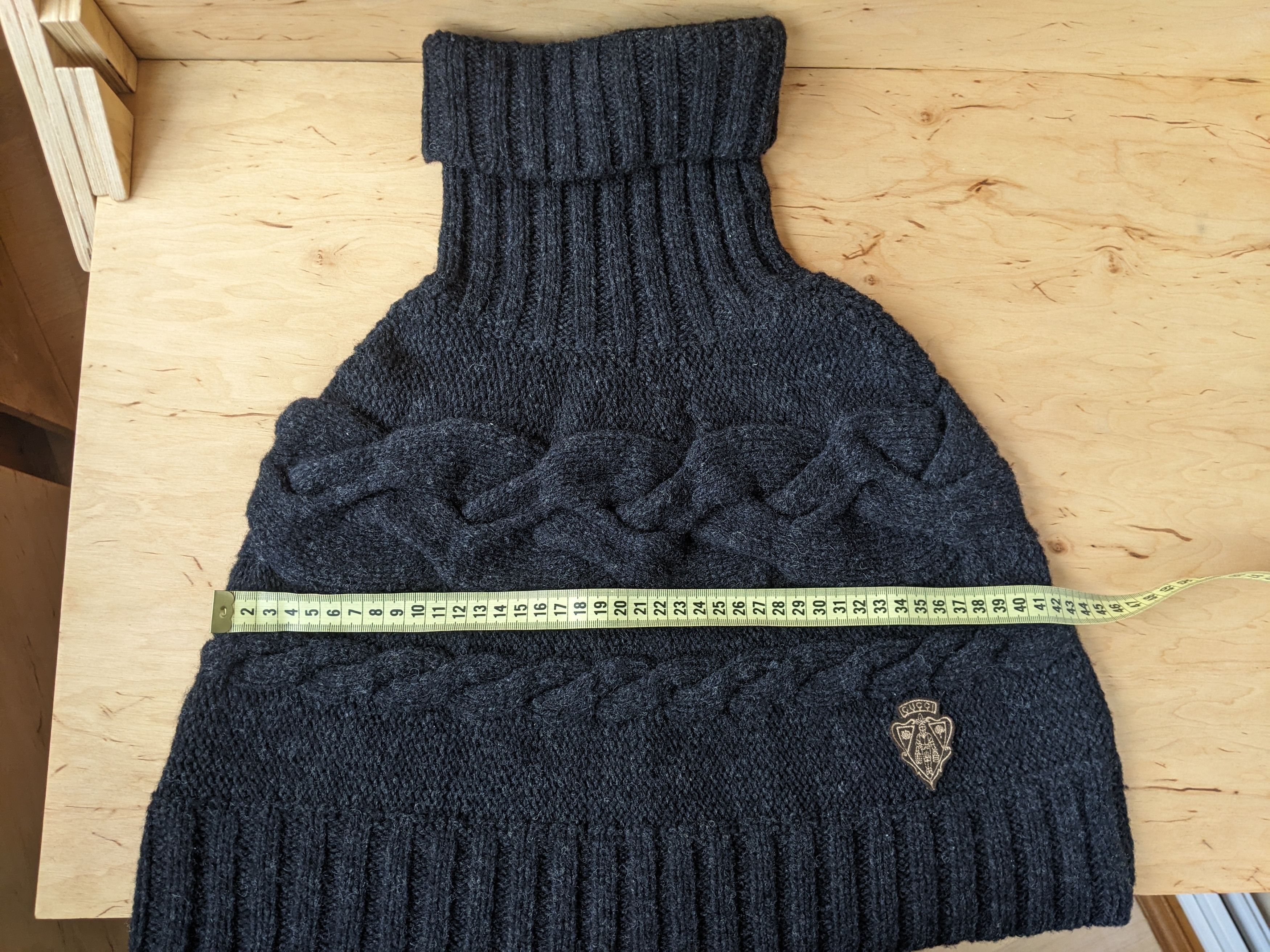 Gucci Gucci Wool Knitted Turtleneck Dicky Scarf Collar Shirtfront Size ONE SIZE - 11 Thumbnail