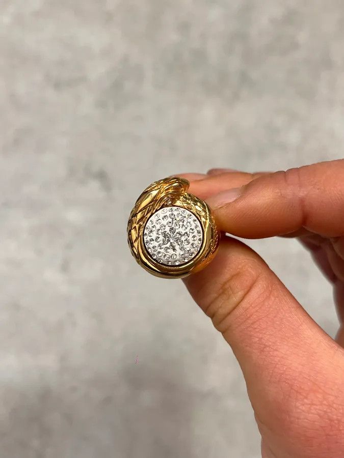 Roberto Cavalli 2010s Cavalli Snake Gold & Silver Color Ring Size ONE SIZE - 2 Thumbnail