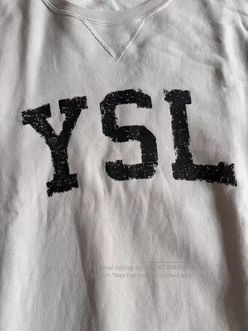Saint Laurent Paris Saint Laurent Paris Cotton Sweatshirt Size US L / EU 52-54 / 3 - 3 Thumbnail