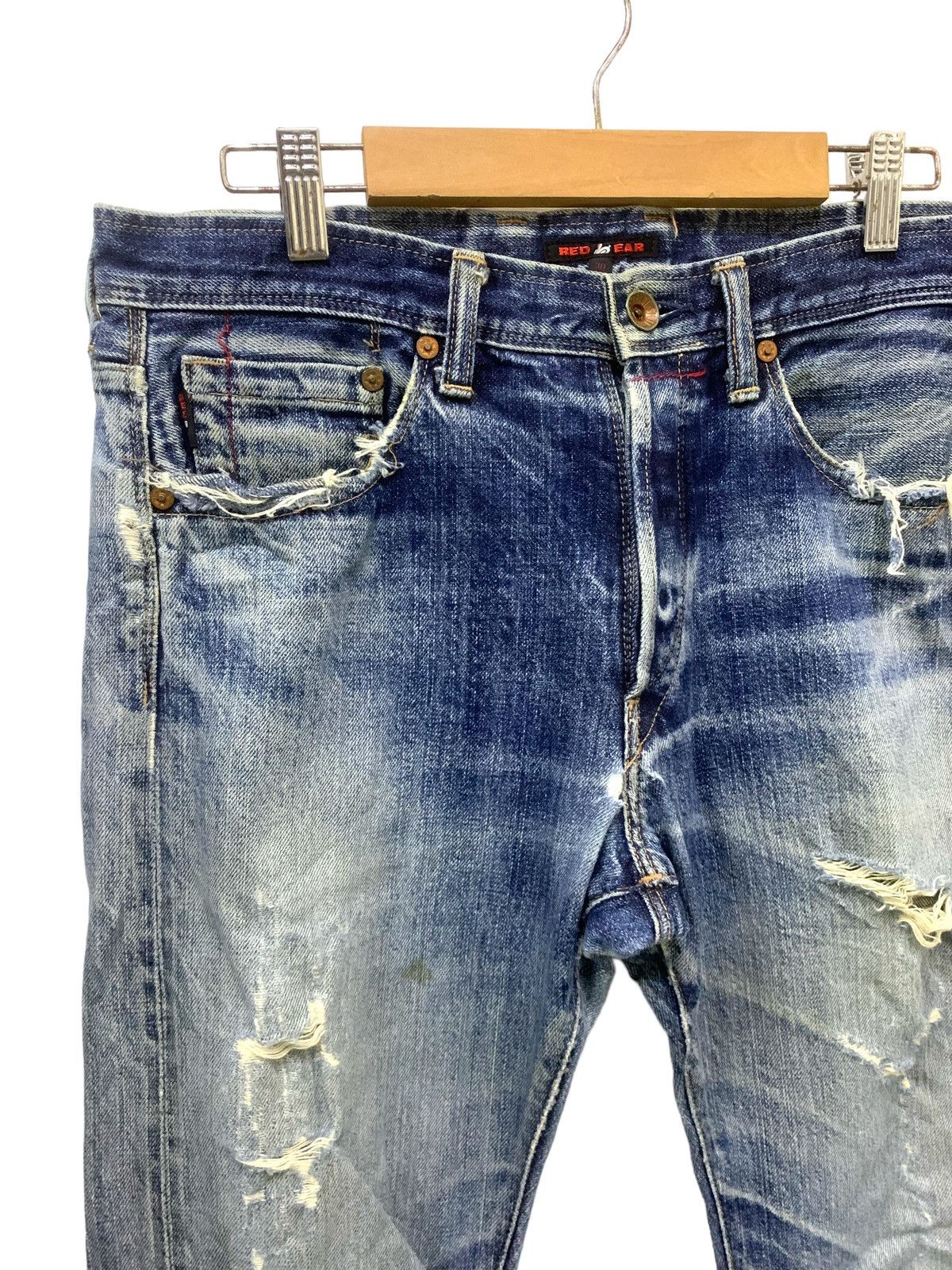 20471120 × If Six Was Nine × Japanese Brand Red Ear Distress Y2k Junya Style Selvedge Jeans (A10) Size US 31 - 6 Thumbnail
